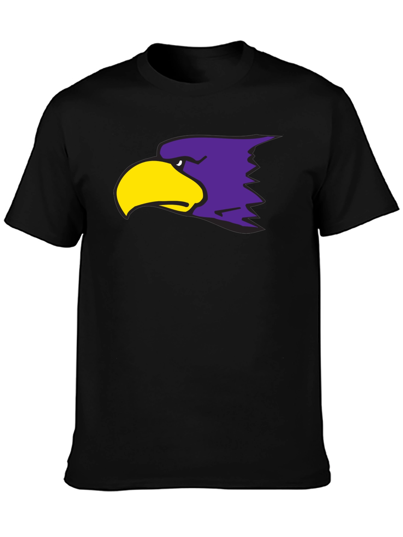 Black Bold Eagle Graphic T-Shirt - Stylish Crew Neck Tee view 3