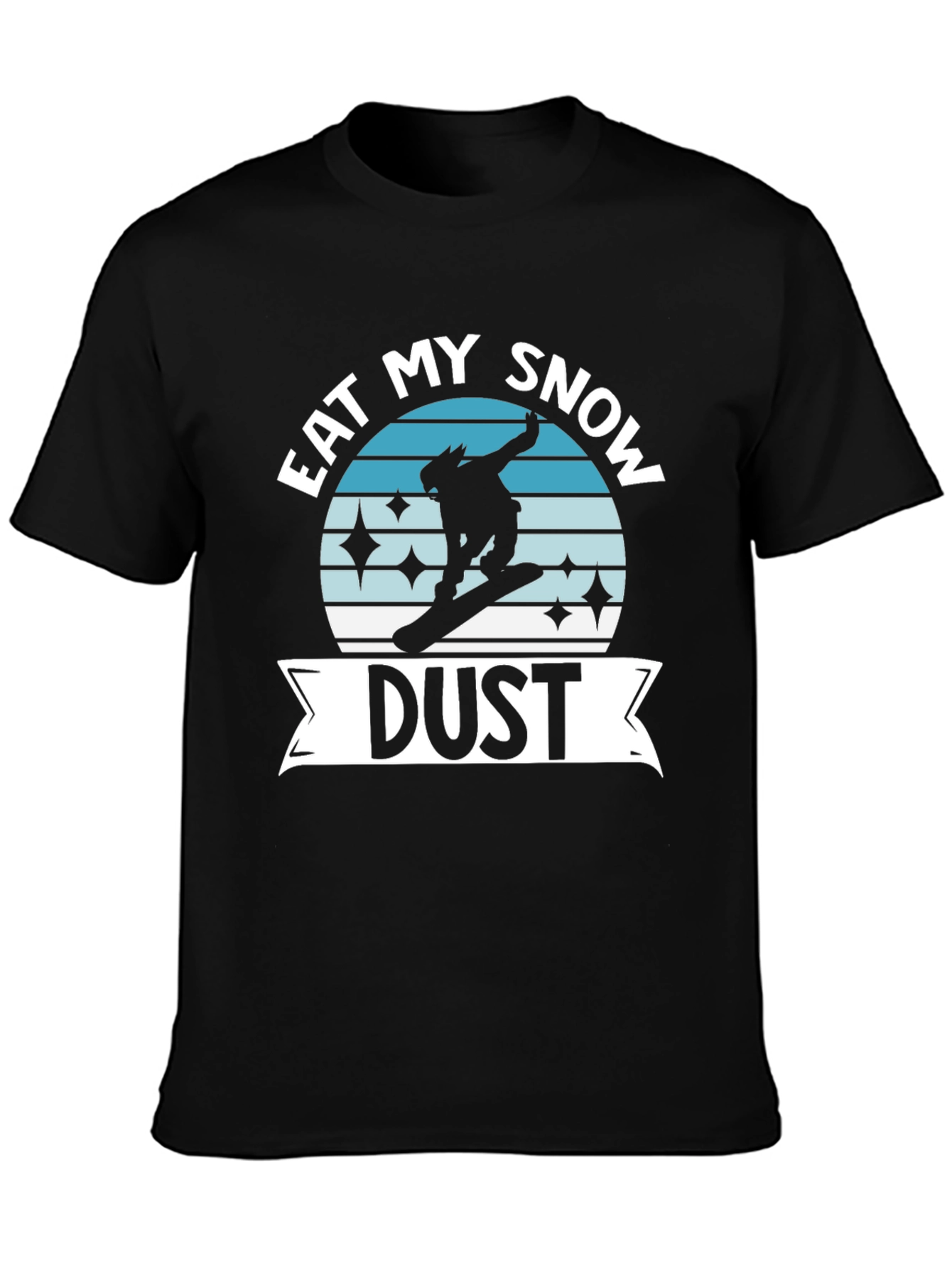 Black Eat My Snow Dust Graphic Tee view 3