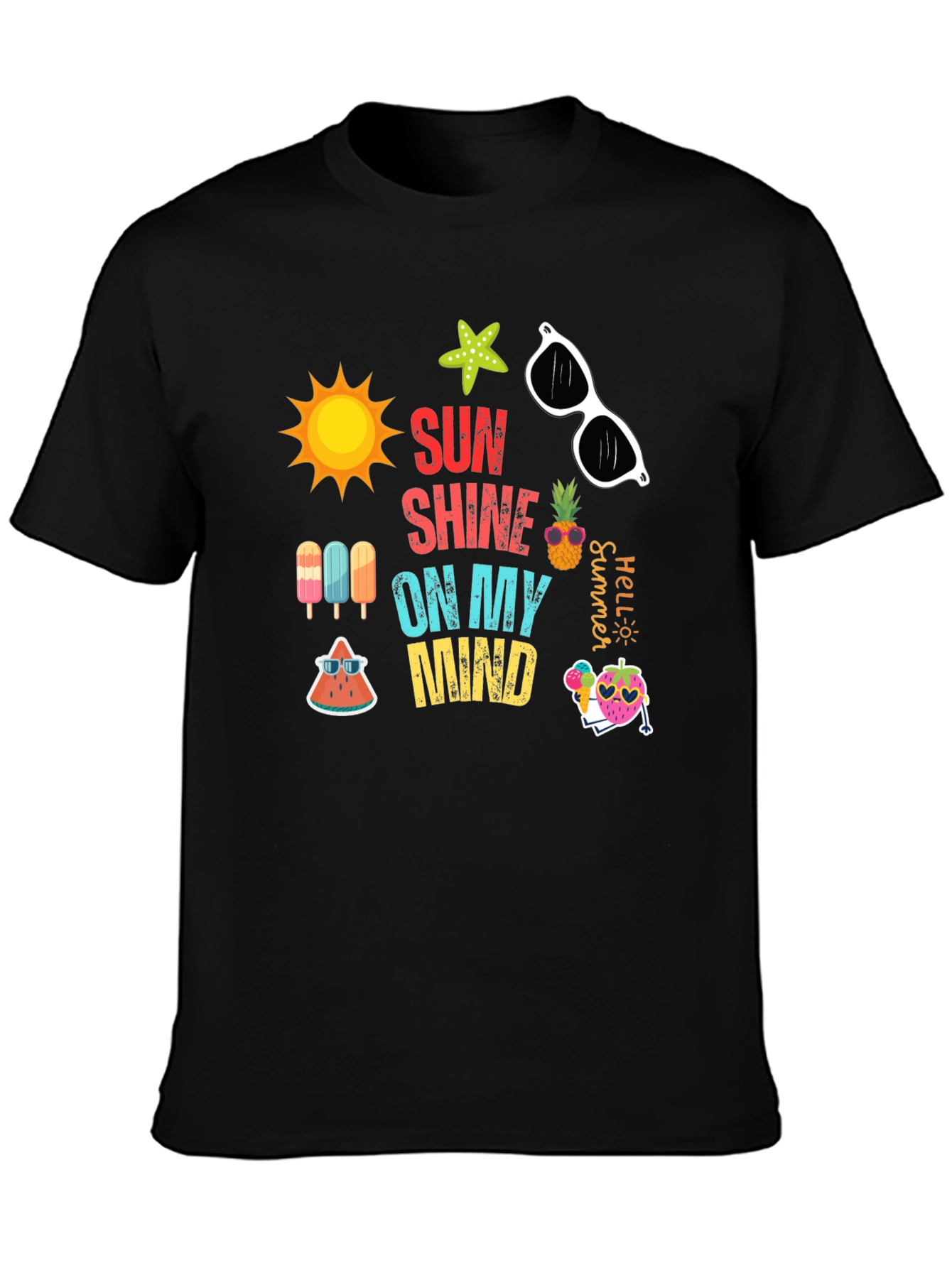 Black Sunshine On My Mind Graphic Tee view 3