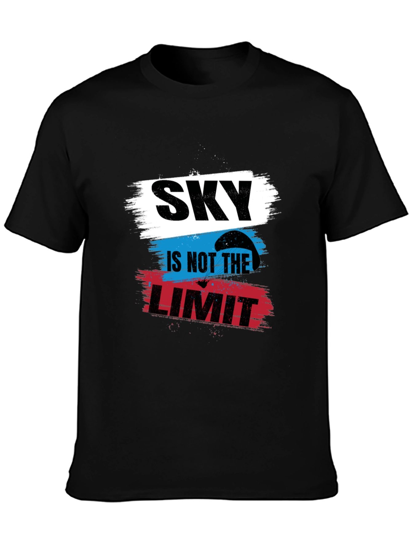 Black Sky Is Not The Limit Black T-Shirt view 3