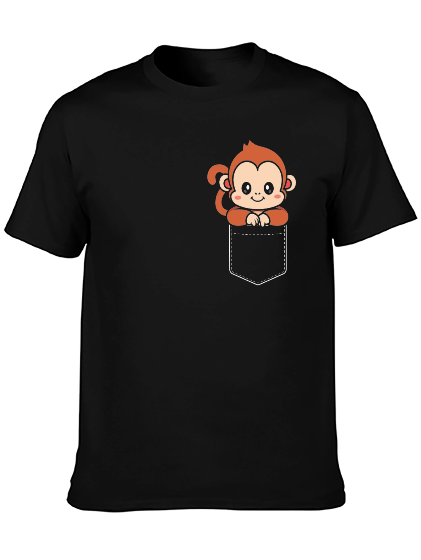 Black Monkey Pocket Graphic Tee view 3