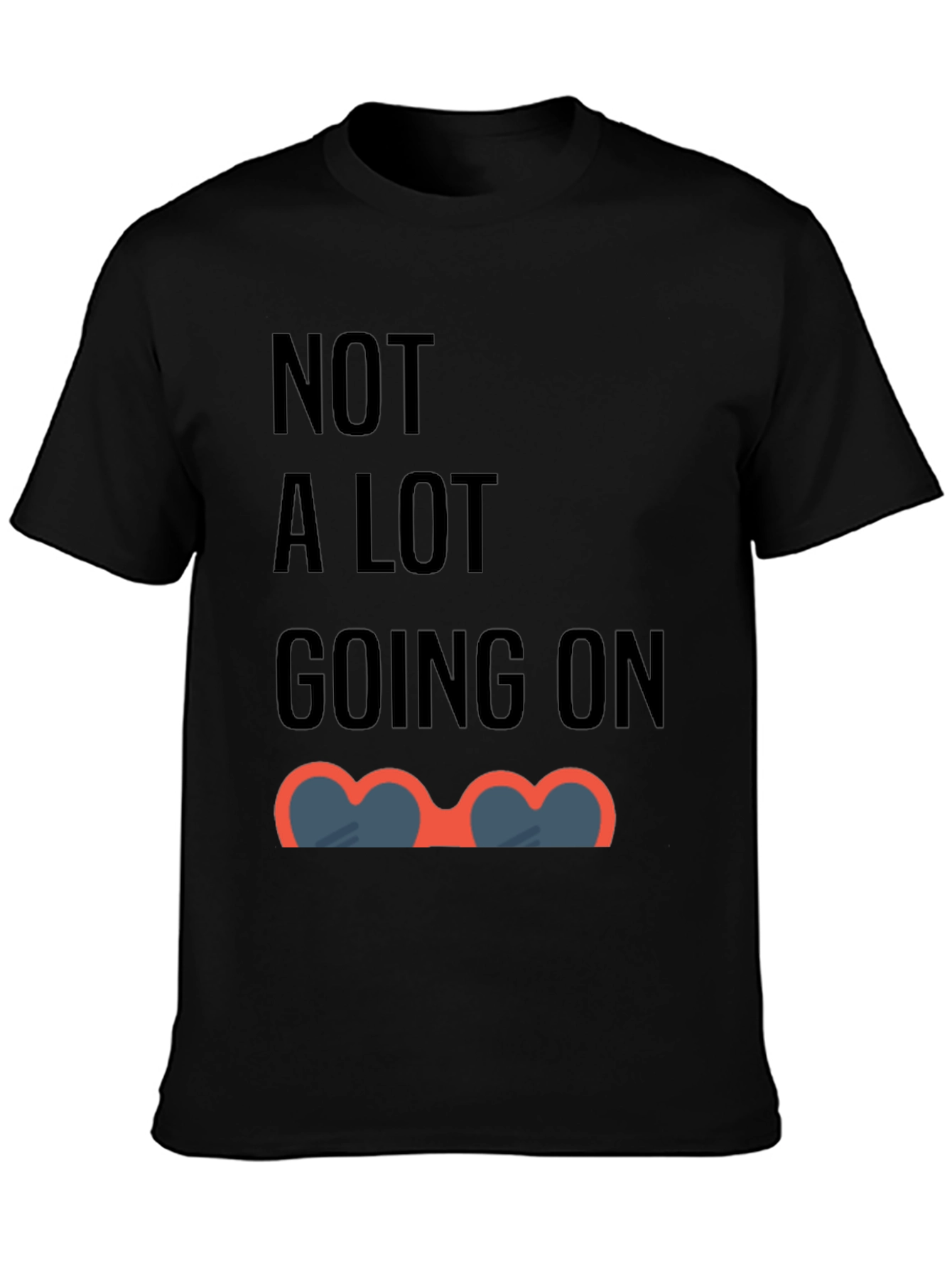 Black Funny 'Not A Lot Going On' Graphic Tee view 3