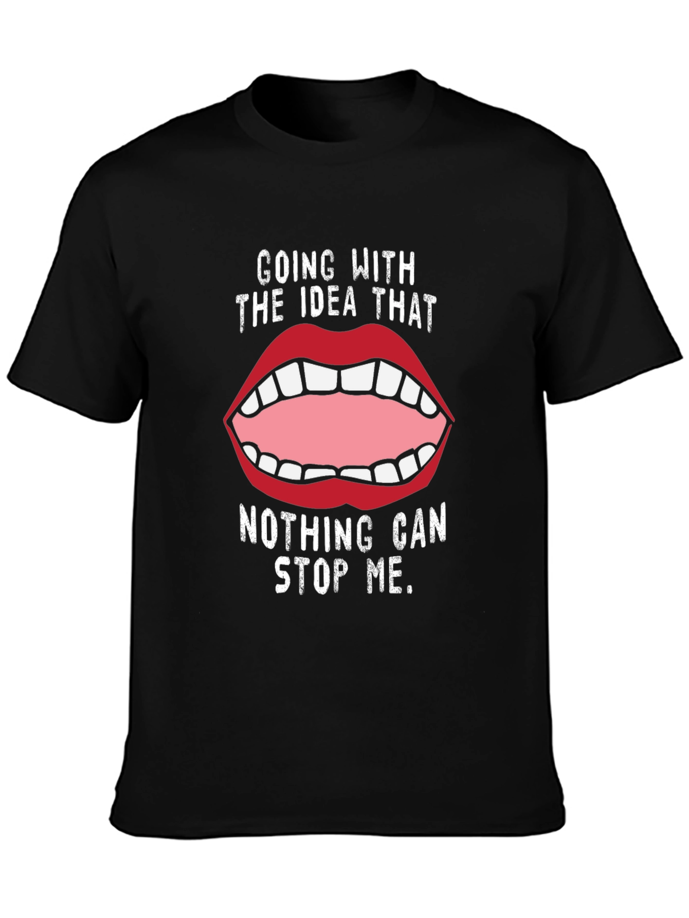 Black Bold Statement Tee: Going With the Idea That... view 3
