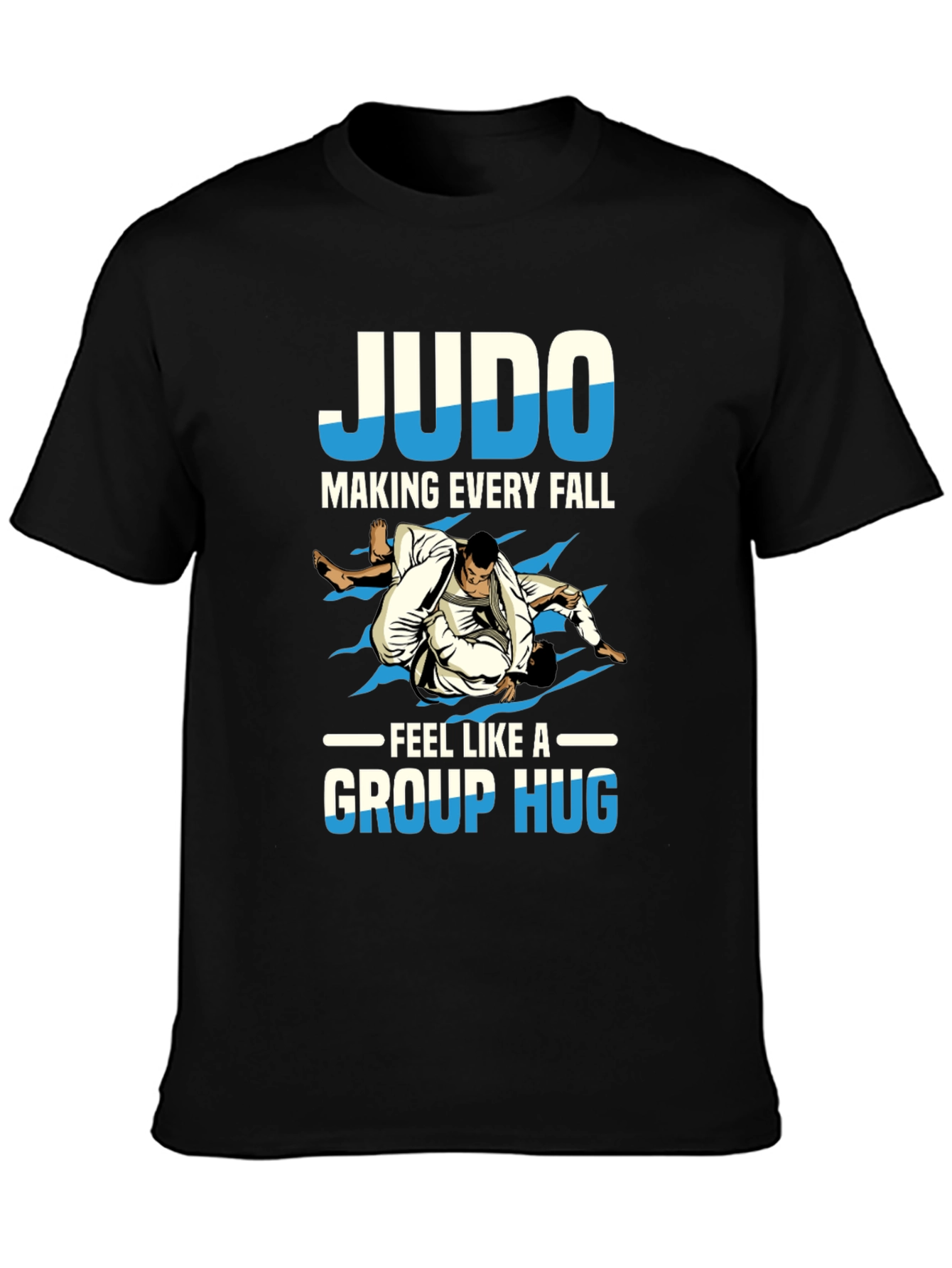 Black Judo Group Hug T-Shirt view 3