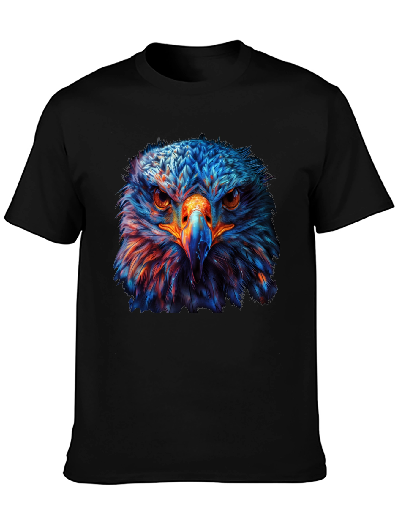 Black Bold Eagle Graphic Tee - Black T-Shirt view 3