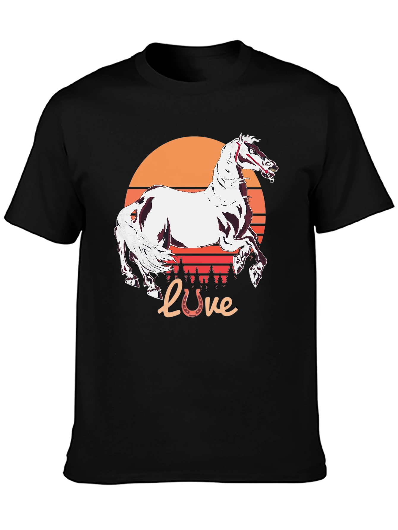 Horse Love Sunset Graphic Tee - 3