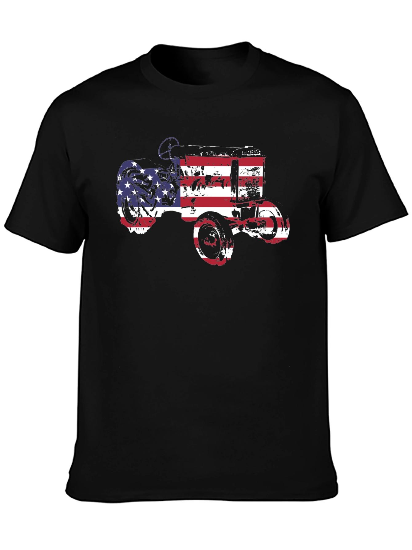 Black American Tractor Graphic Tee view 3