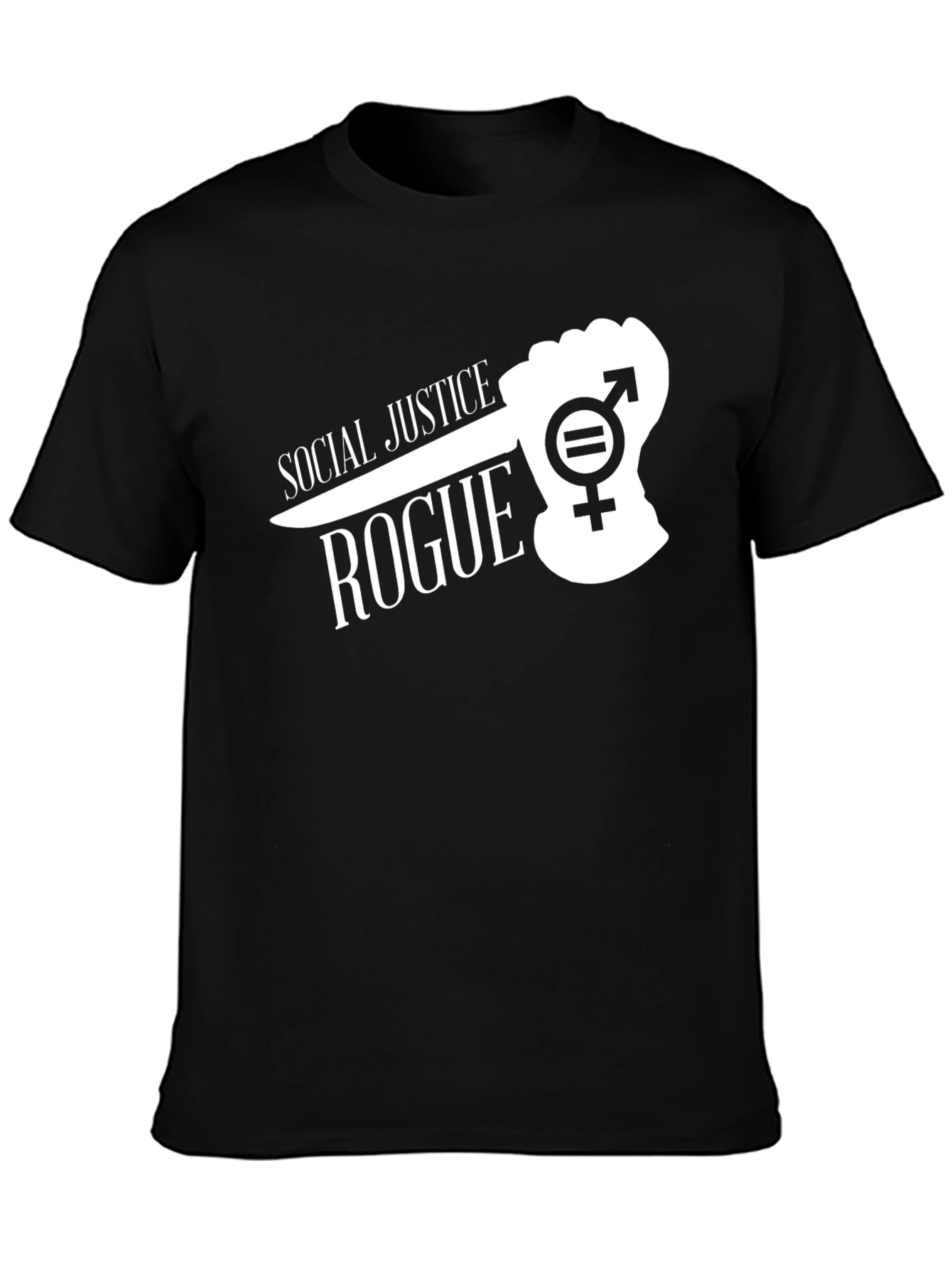 Black Social Justice Rogue T-Shirt Equality Symbol view 3