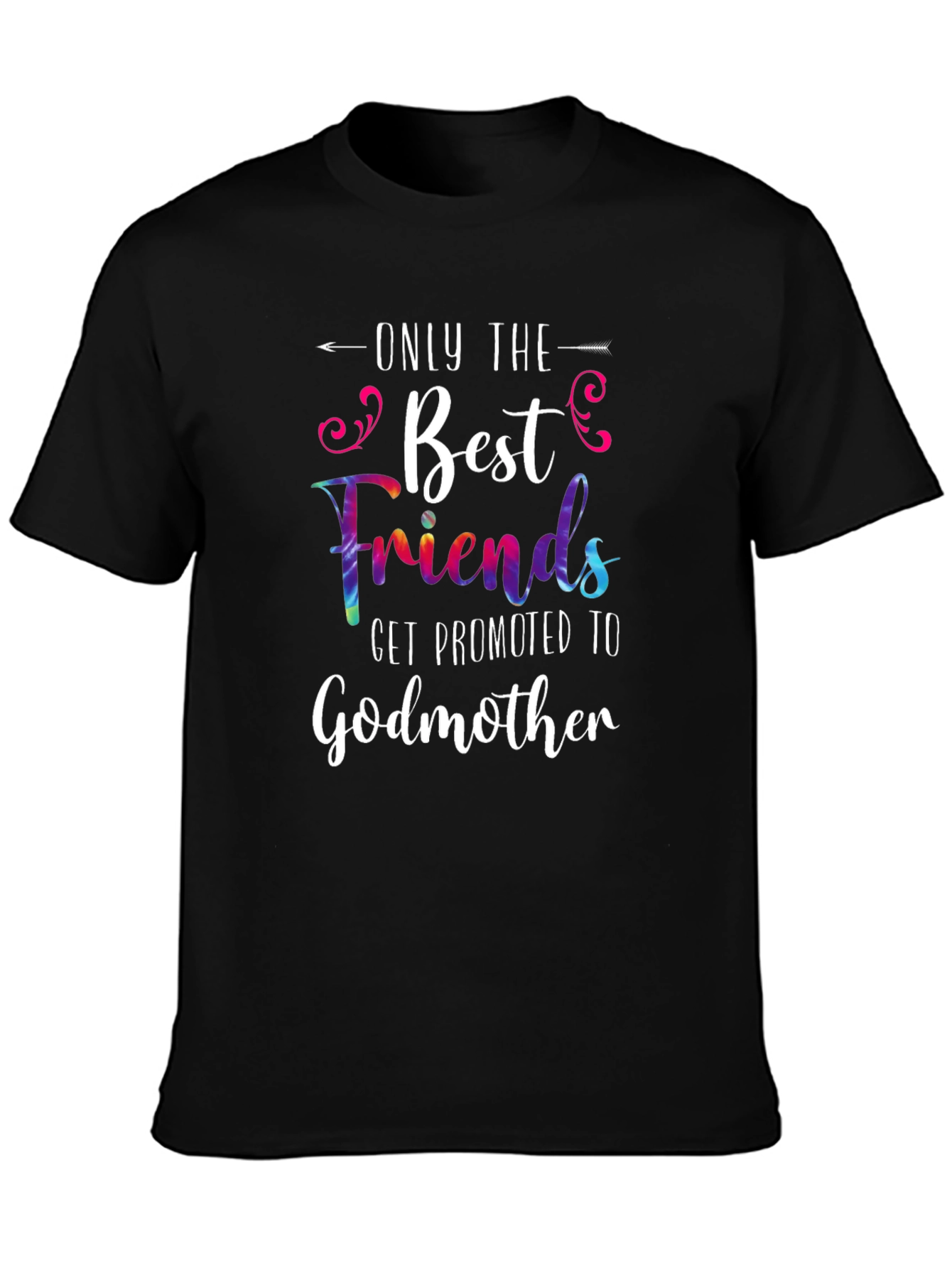 Black Best Friends Godmother Graphic Tee view 3