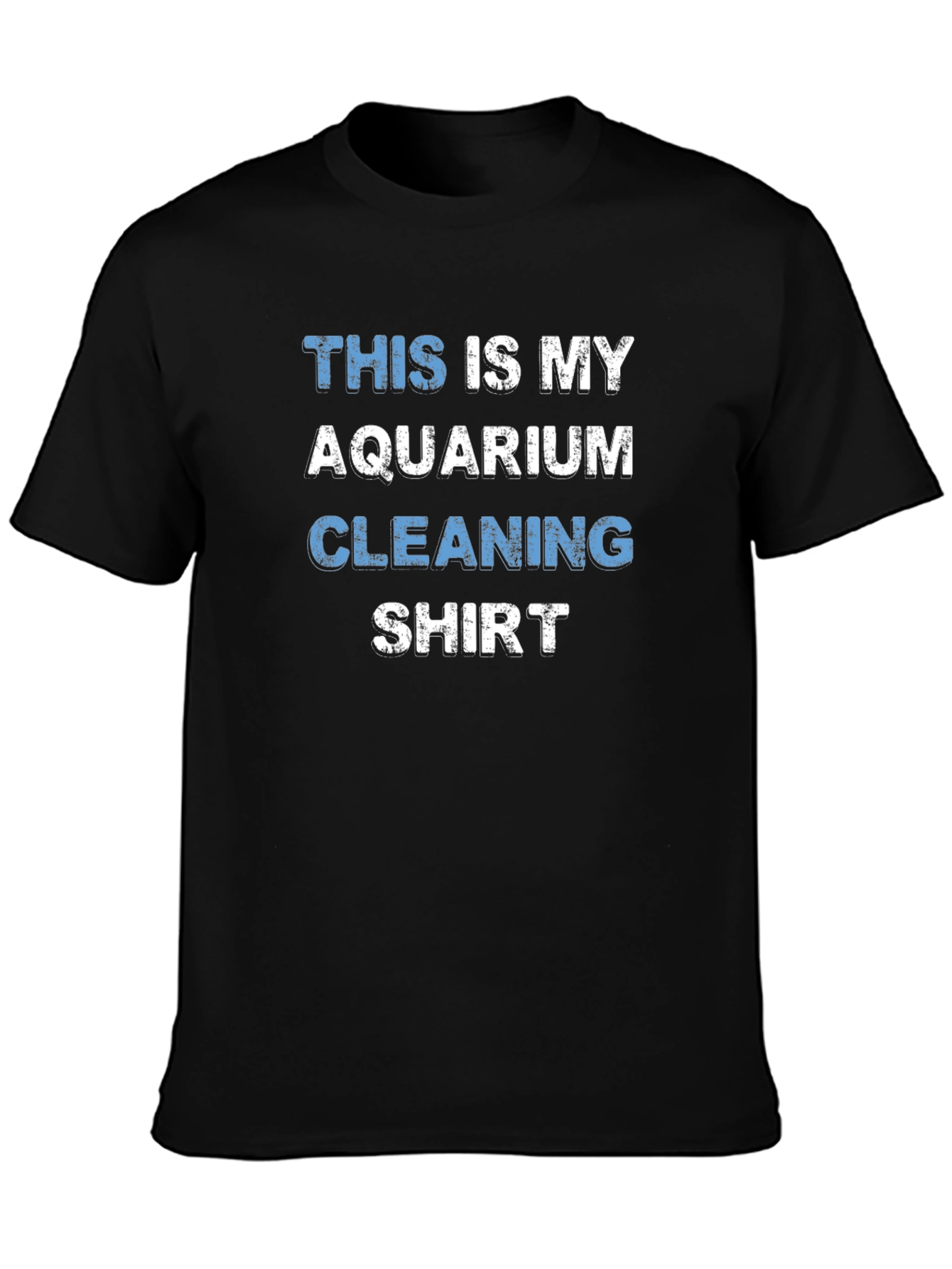 Black Aquarium Cleaning Shirt - Funny Fish Keeper Tee view 3