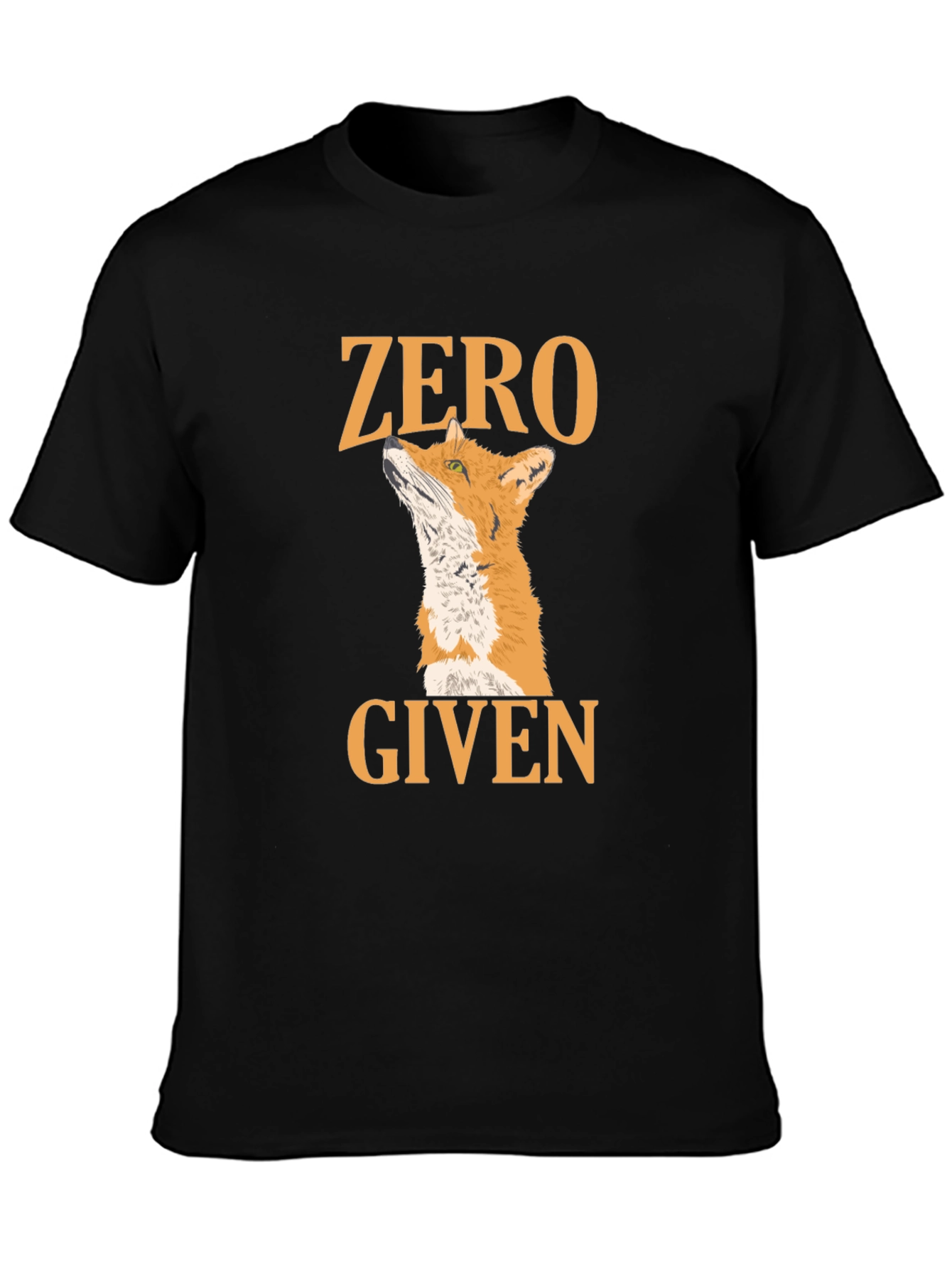 Black Zero Fox Given Black T-Shirt view 3