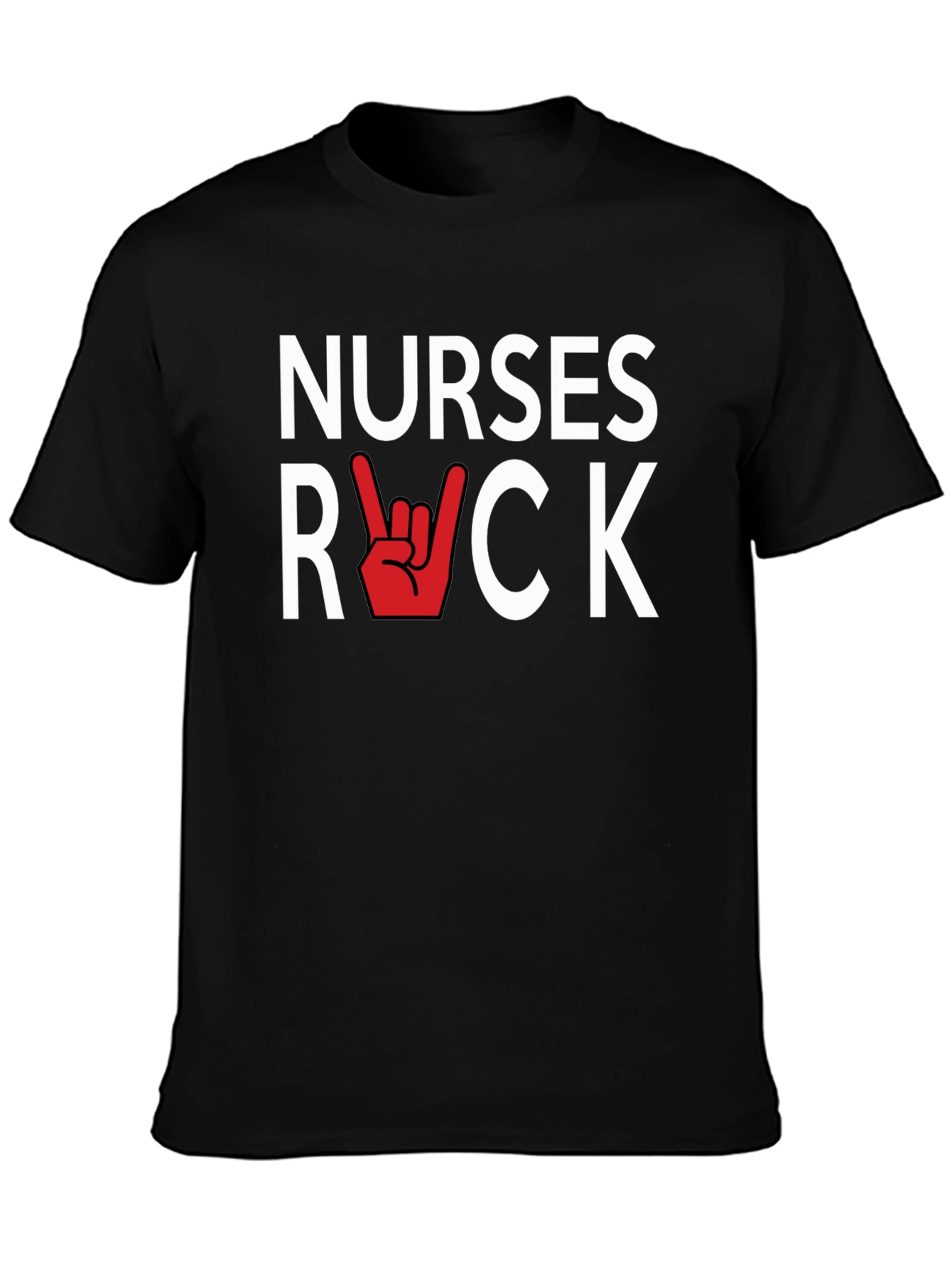Black Nurses Rock Graphic Tee - Stylish & Comfortable view 3
