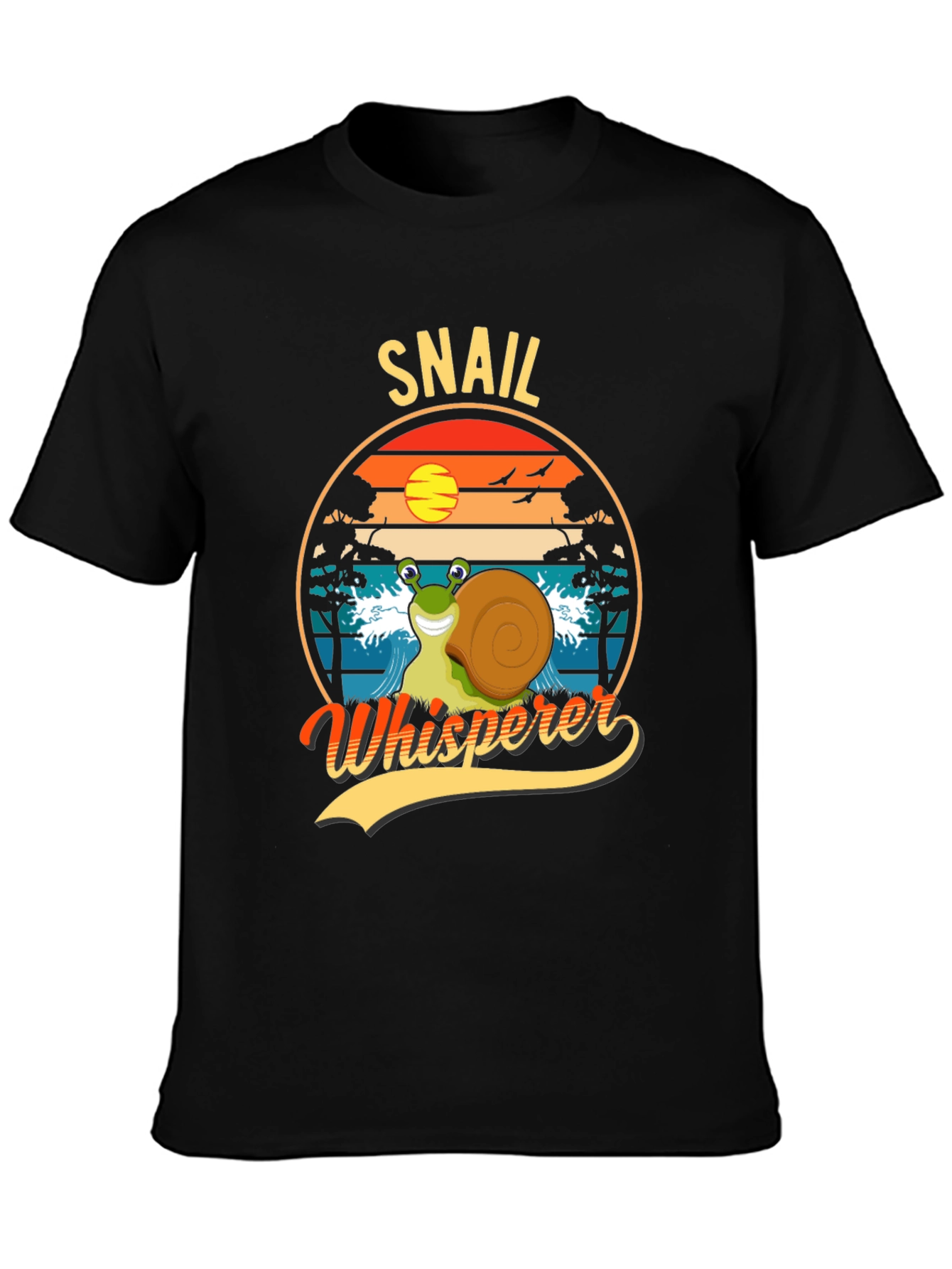 Black Snail Whisperer Graphic Tee view 3