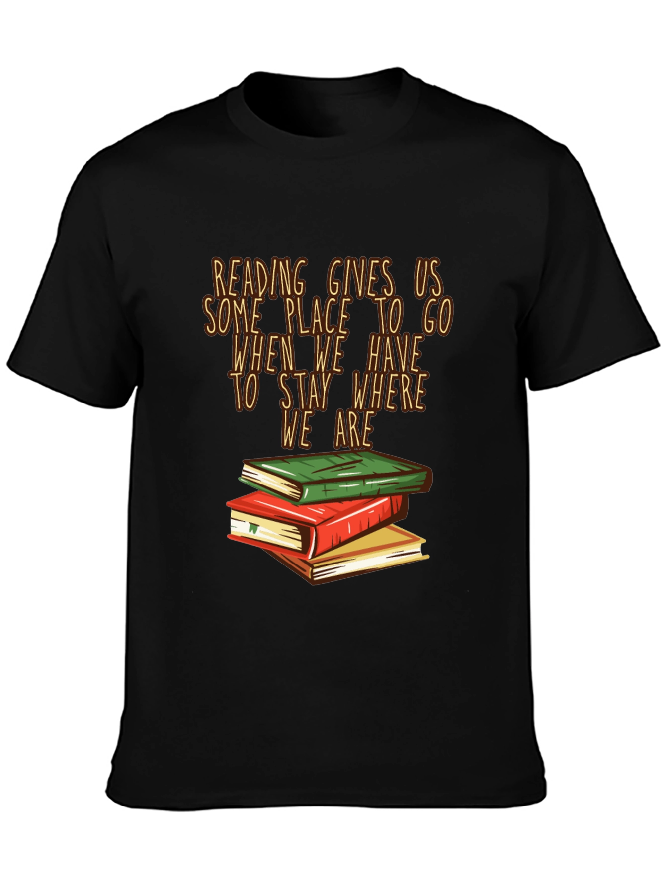 Black Reading Gives Us T-Shirt - Book Lover Tee view 3