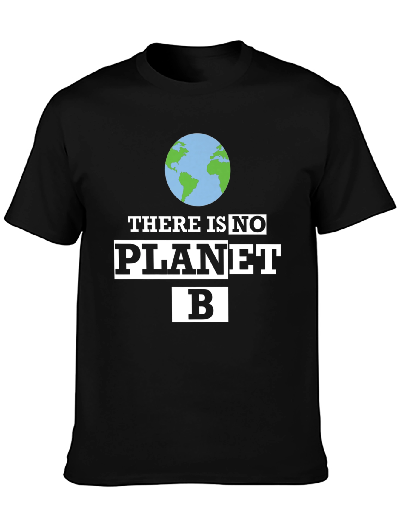 Black There is No Planet B Graphic T-Shirt view 3