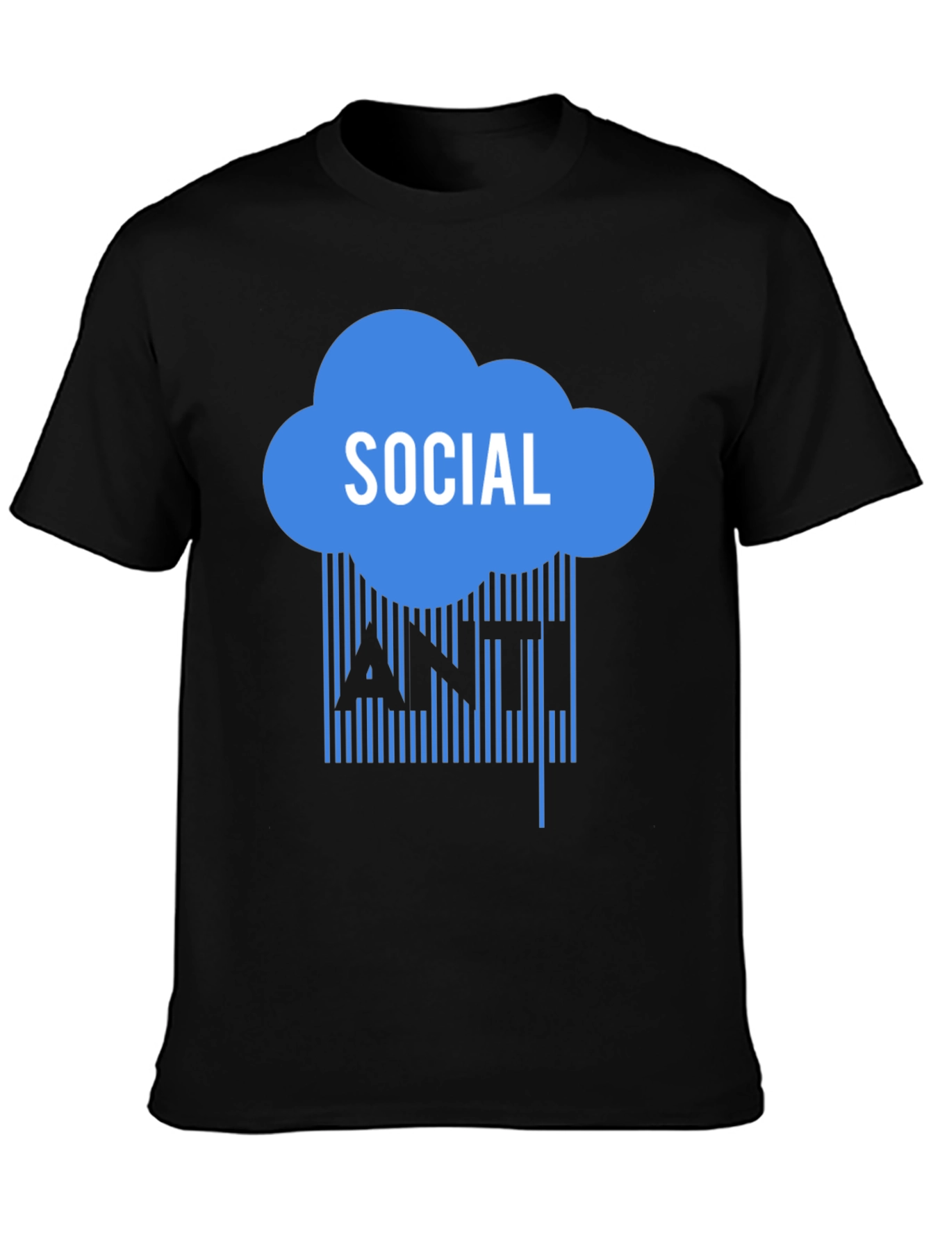 Black Anti Social T-Shirt view 3