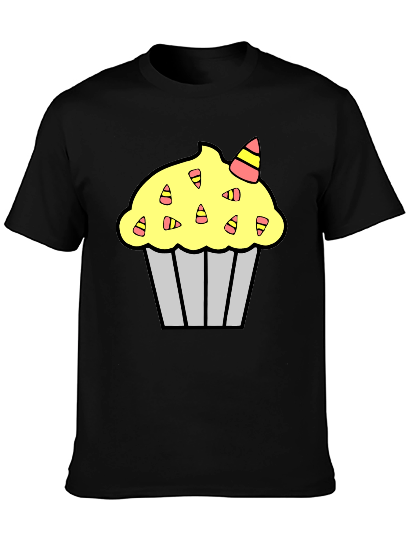 Black Cupcake Graphic T-Shirt view 3
