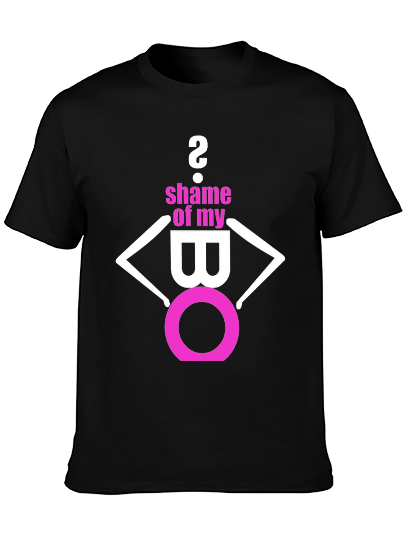 Black Shame of My BO Graphic T-Shirt view 3