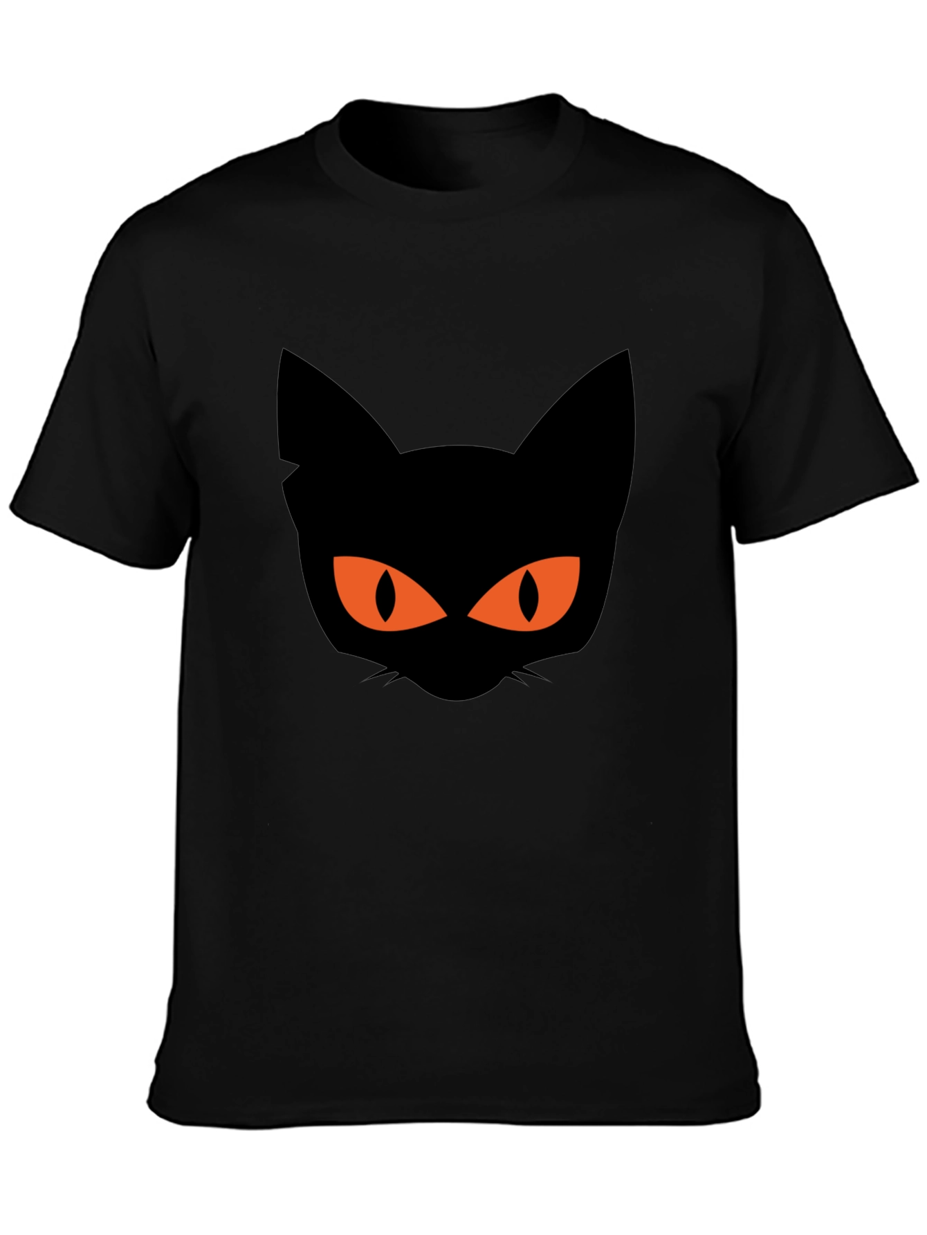 Black Black Cat Graphic Tee Halloween Shirt view 3