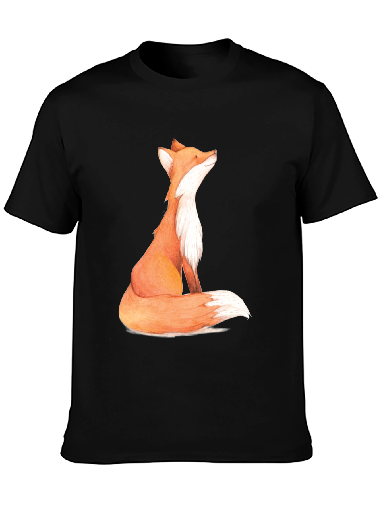 Black Fox Graphic Print Men's T-Shirt view 3