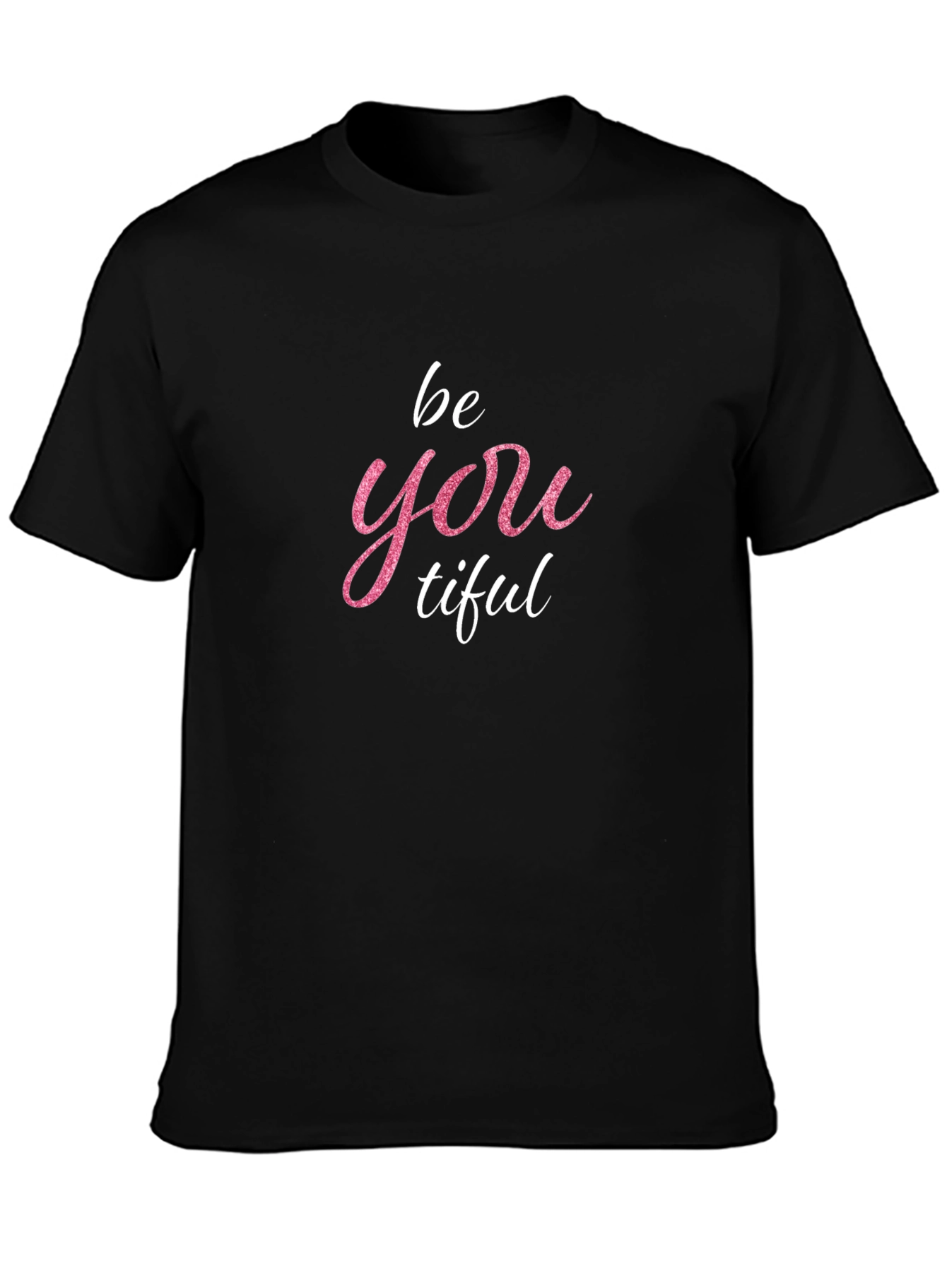 Black Be-YOU-tiful Black Graphic Tee view 3