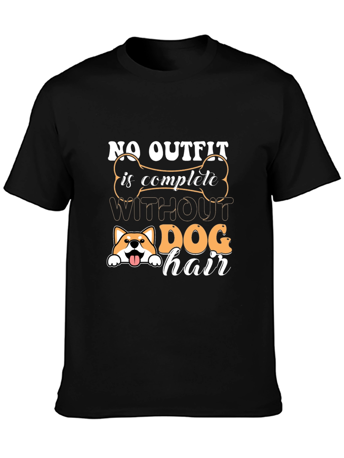 Black Dog Hair Complete Outfit Graphic Tee view 3