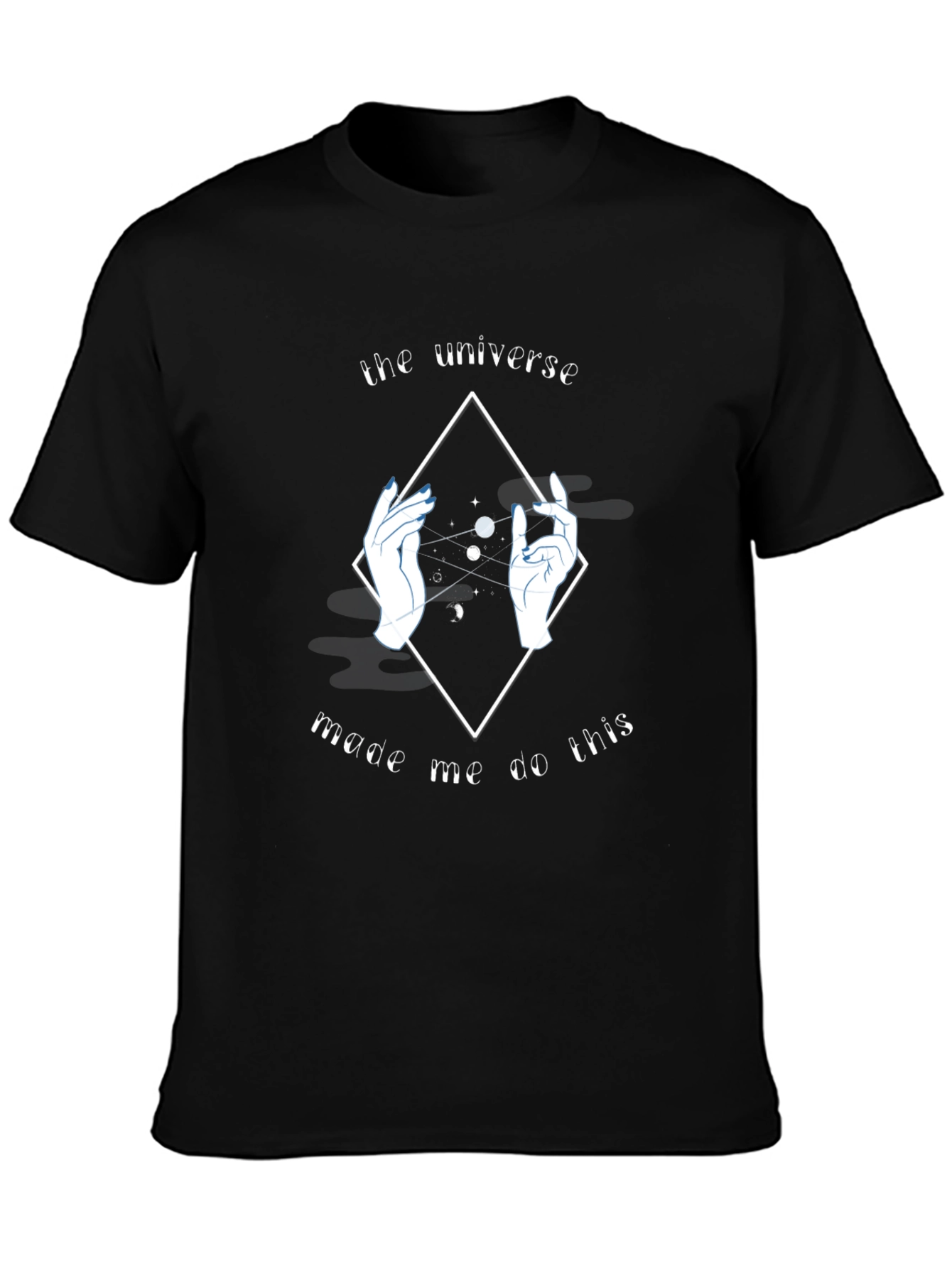 Black Universe Made Me Do This Graphic T-Shirt - Black view 3