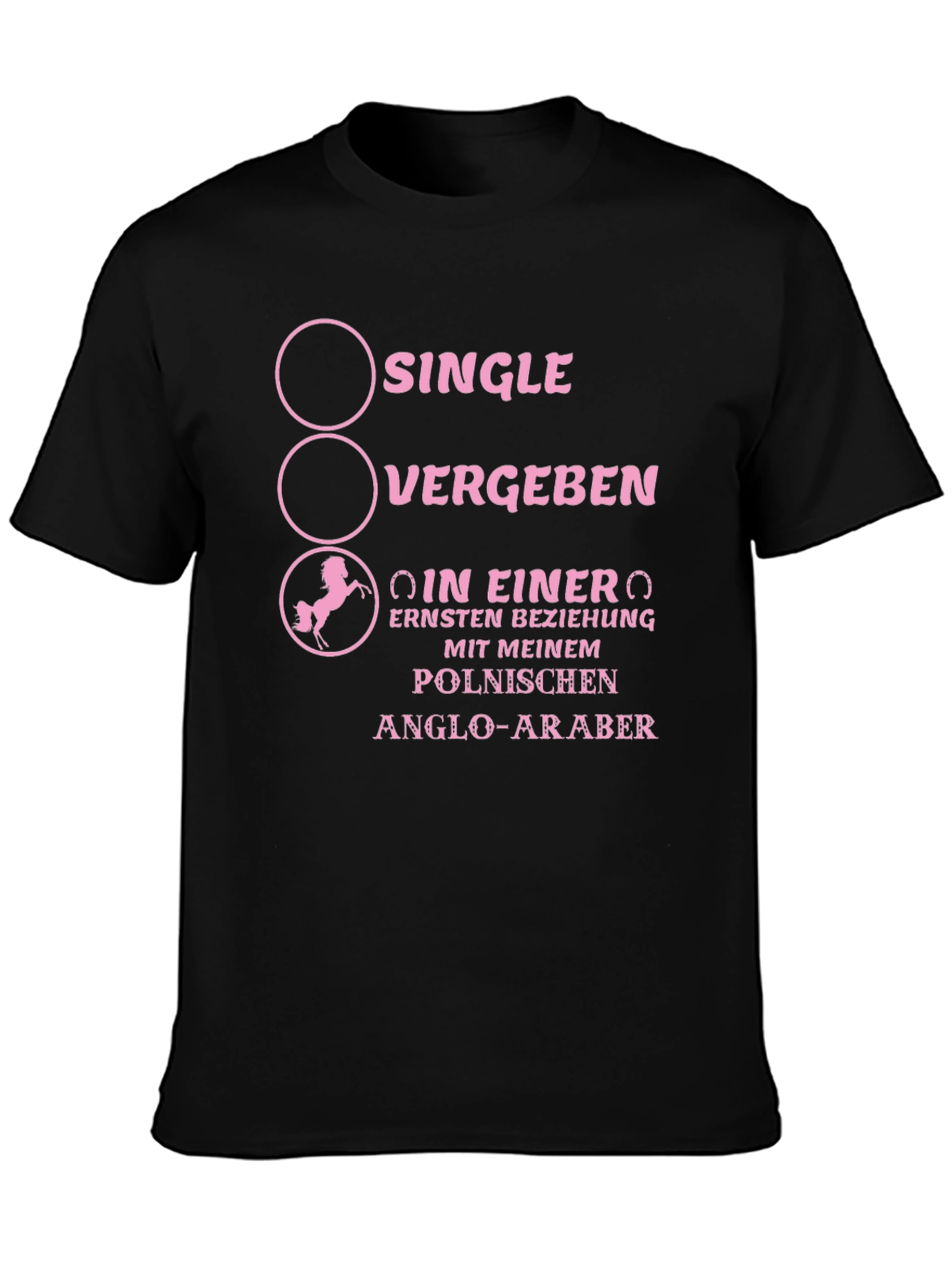 Black Single Vergeben Horse Lover T-Shirt view 3