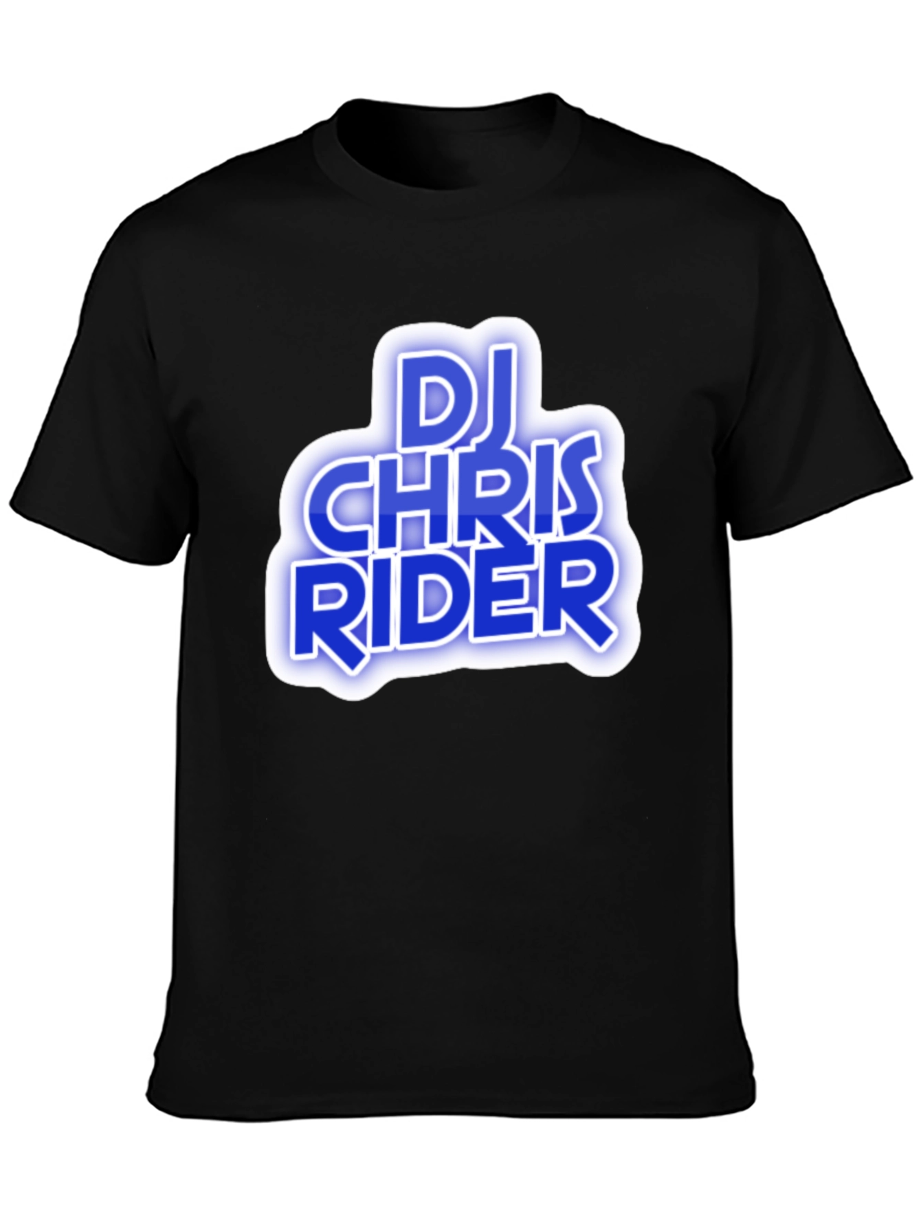 Black DJ Chris Rider T-Shirt - Cool Graphic Tee view 3