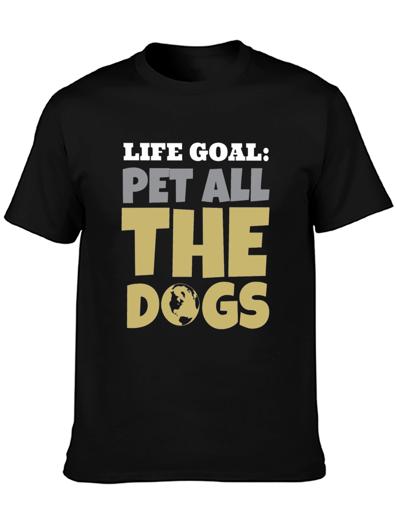 Black Life Goal Pet All the Dogs Graphic Tee view 3