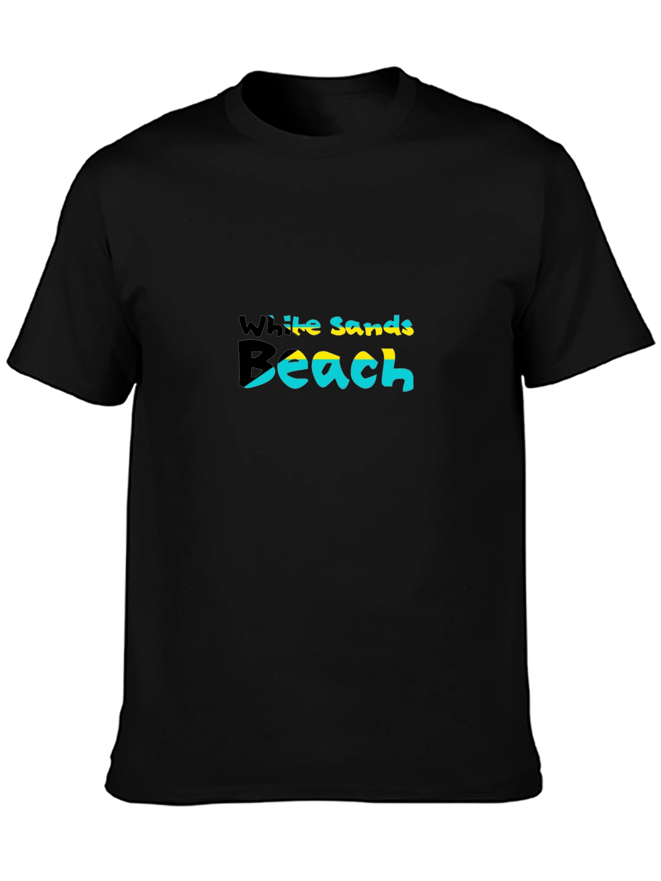 Black White Sands Beach T-Shirt - Summer Vacation Tee view 3