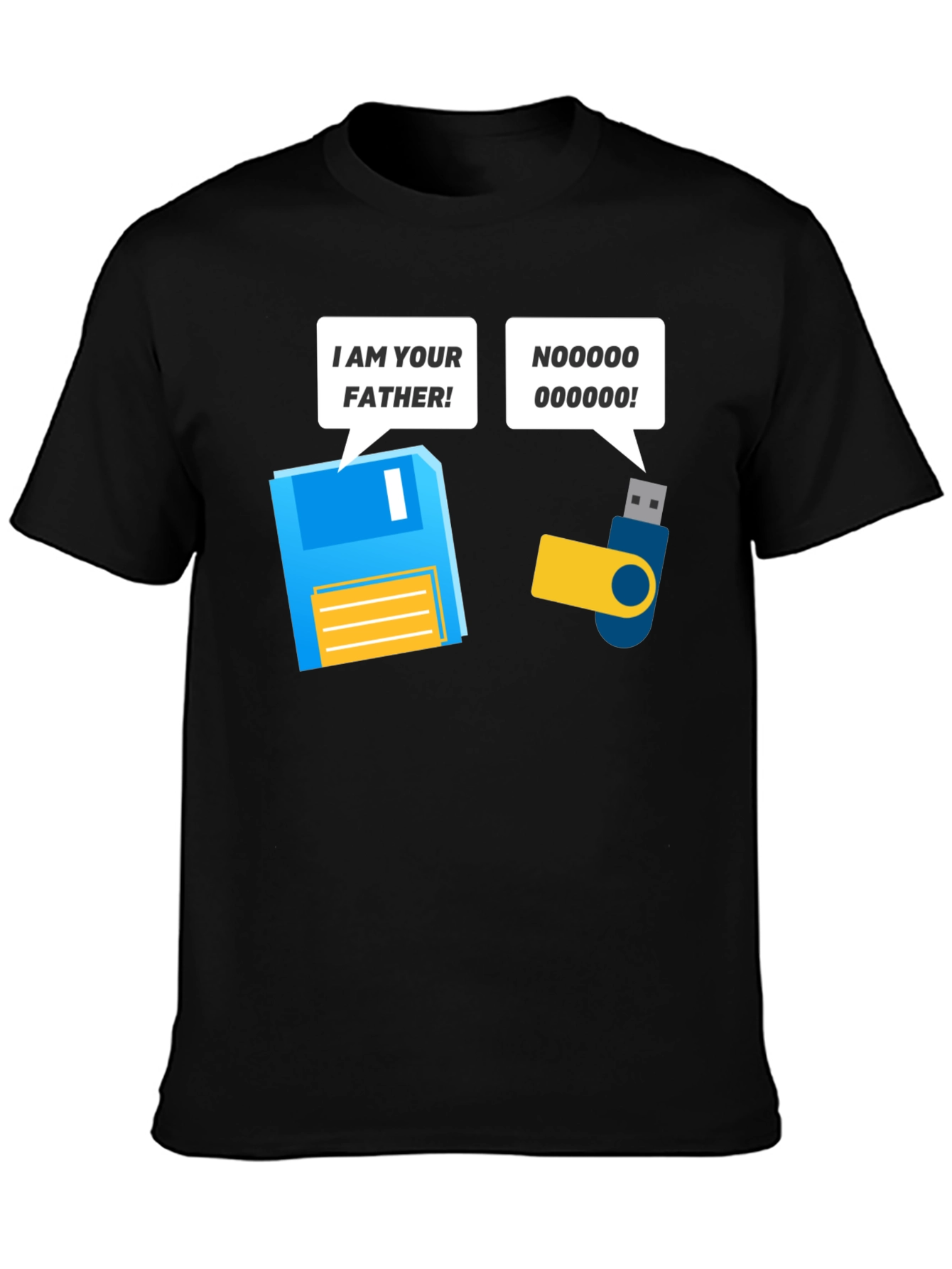Black I am Your Father T-Shirt view 3