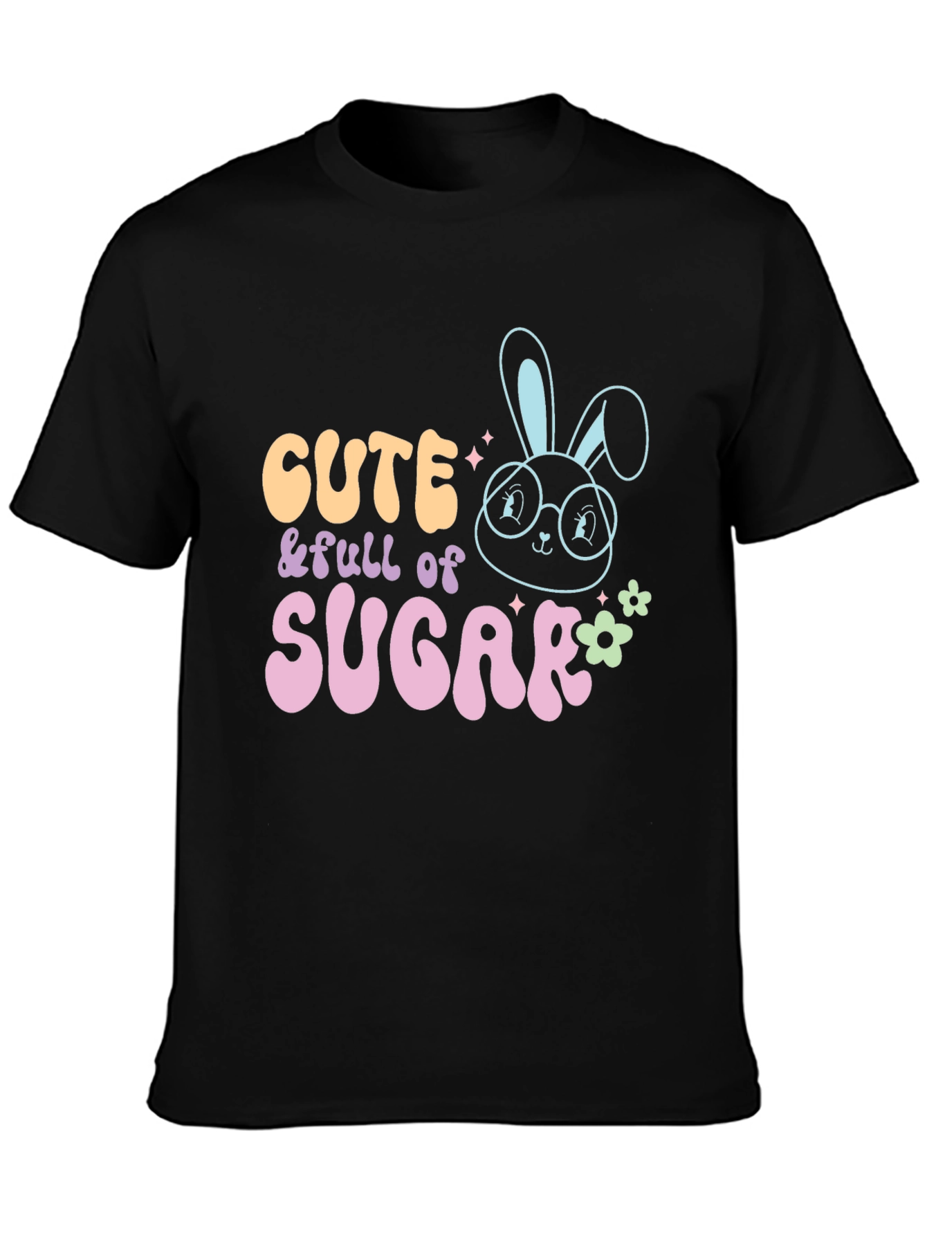 Black Cute & Full of Sugar T-Shirt view 3