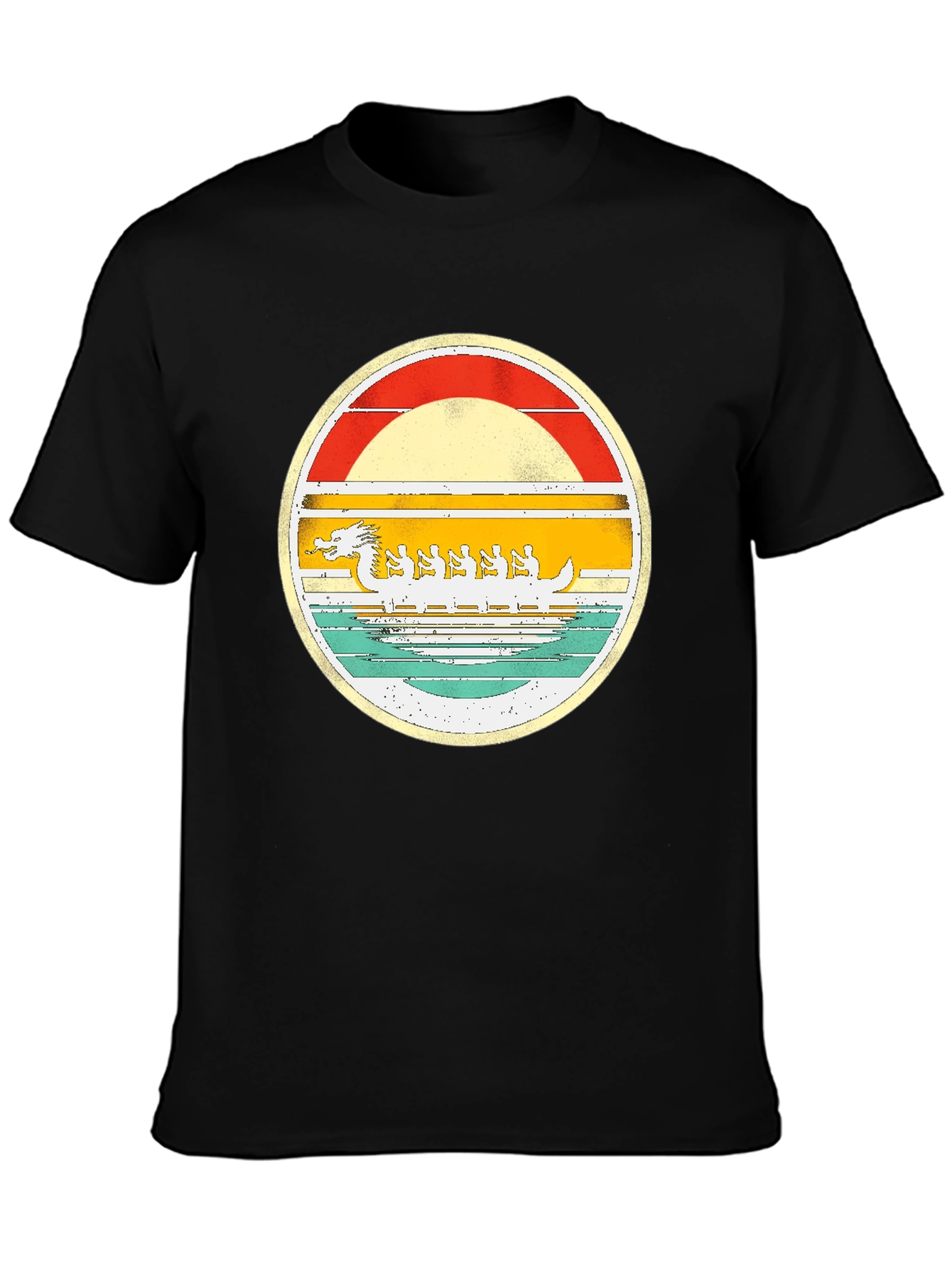 Black Dragon Boat Festival Graphic Tee view 3