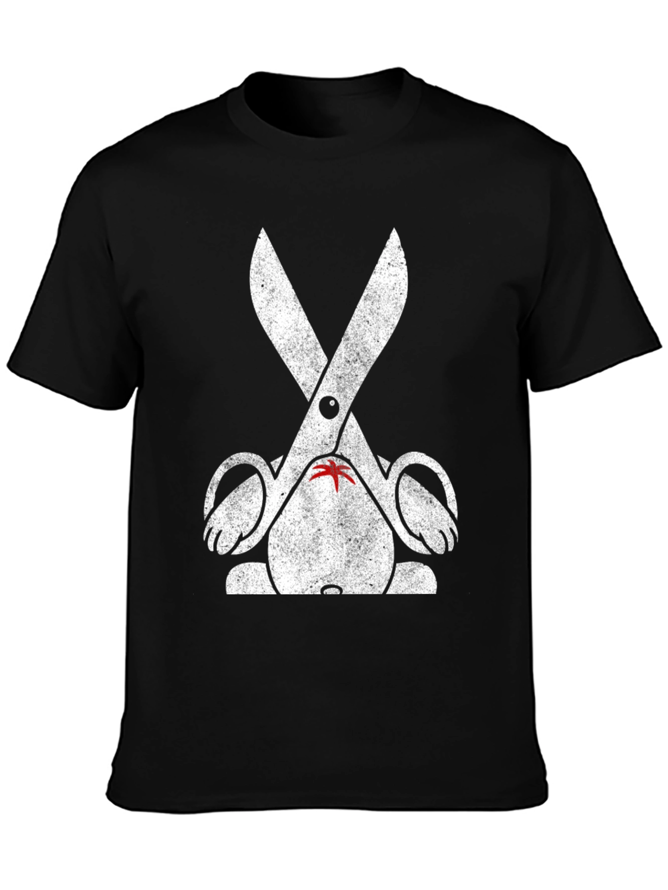Black Hair Stylist Scissor Graphic Tee - Unisex view 3