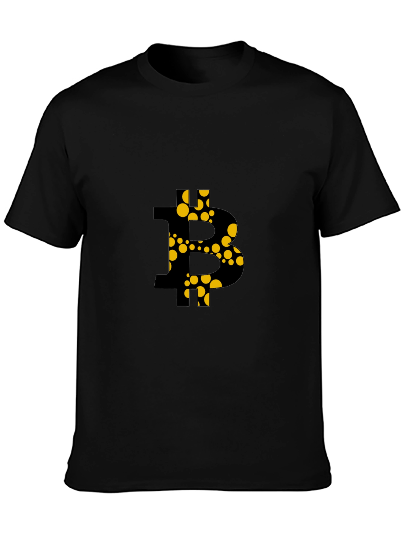 Black Bitcoin Graphic Tee - Black Crypto T-Shirt view 3