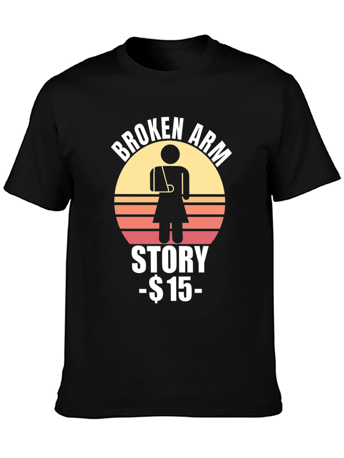 Black Broken Arm Story T-Shirt - $15 view 3