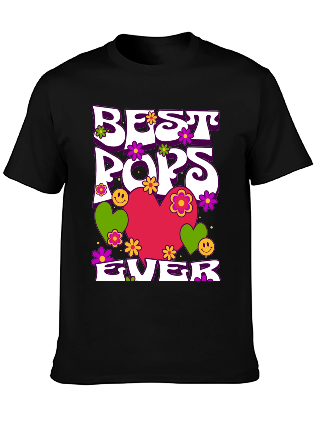 Black Best Pops Ever Graphic T-Shirt view 3