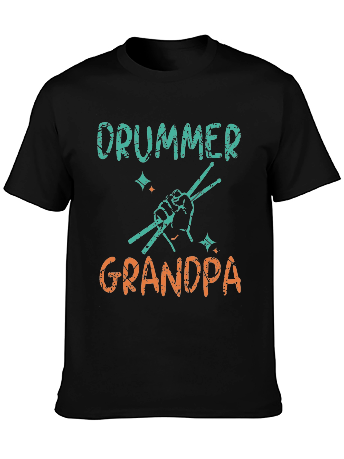 Drummer Grandpa T-Shirt - Black - 3