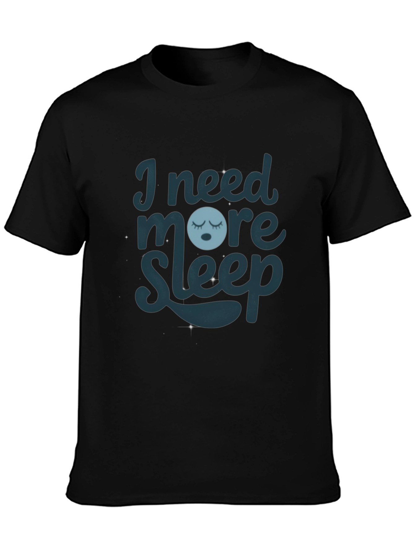 Black I Need More Sleep Graphic T-Shirt - Comfort Style view 3