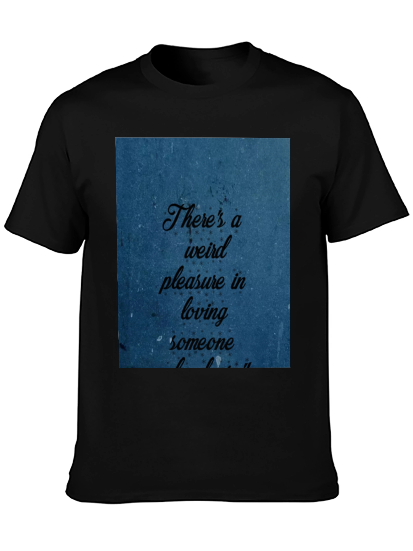Black Weird Pleasure Graphic Tee view 3