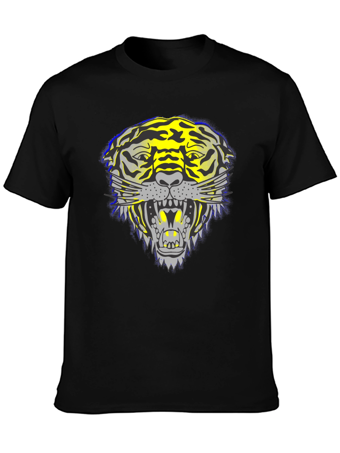 Black Bold Tiger Graphic Tee - Fierce Style view 3