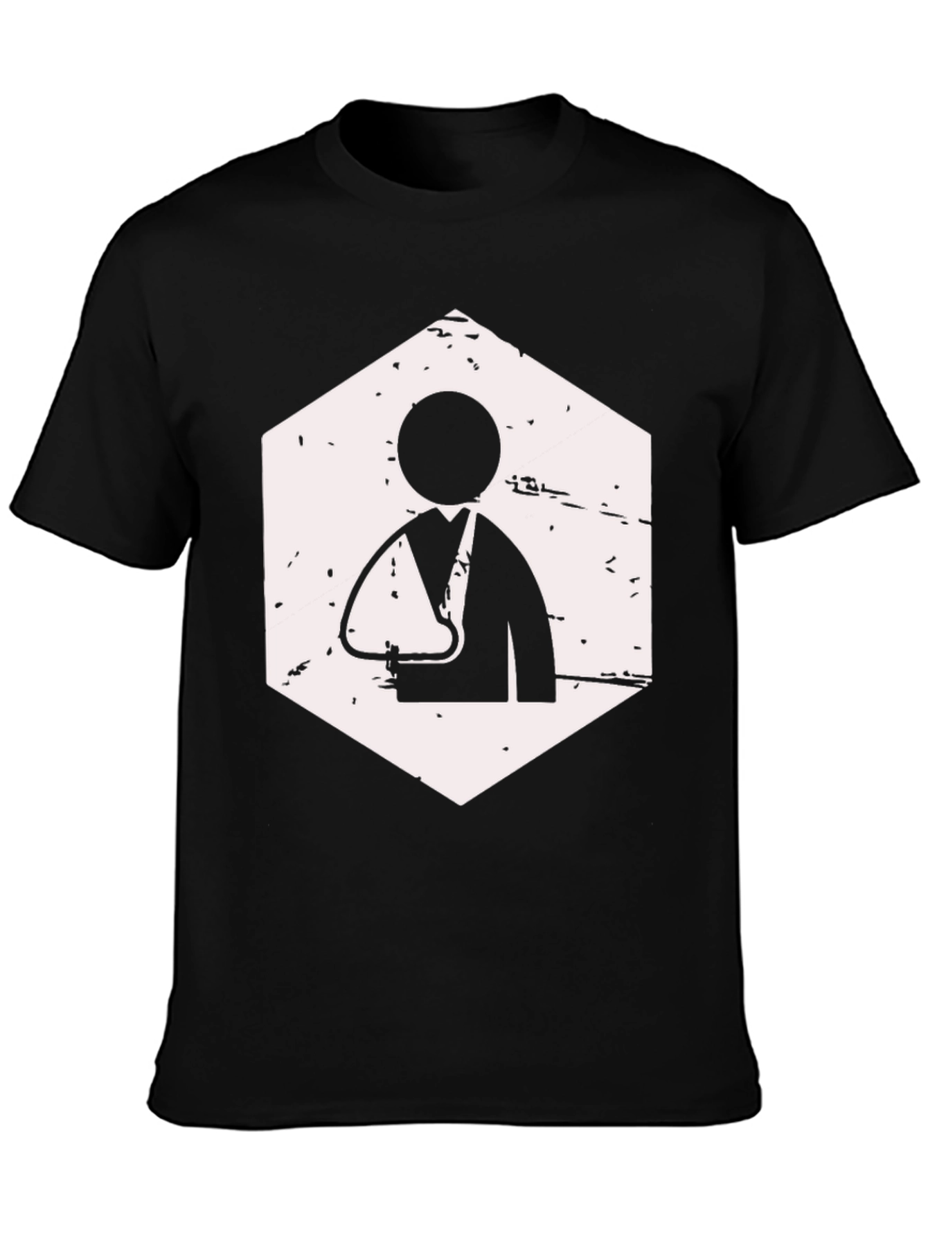 Black Arm Sling Graphic T-Shirt view 3