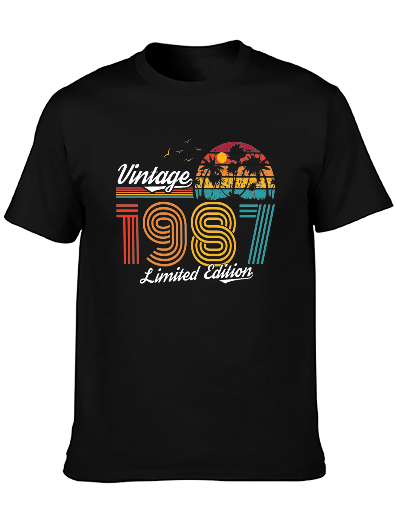 Black Vintage 1987 Limited Edition T-Shirt view 3