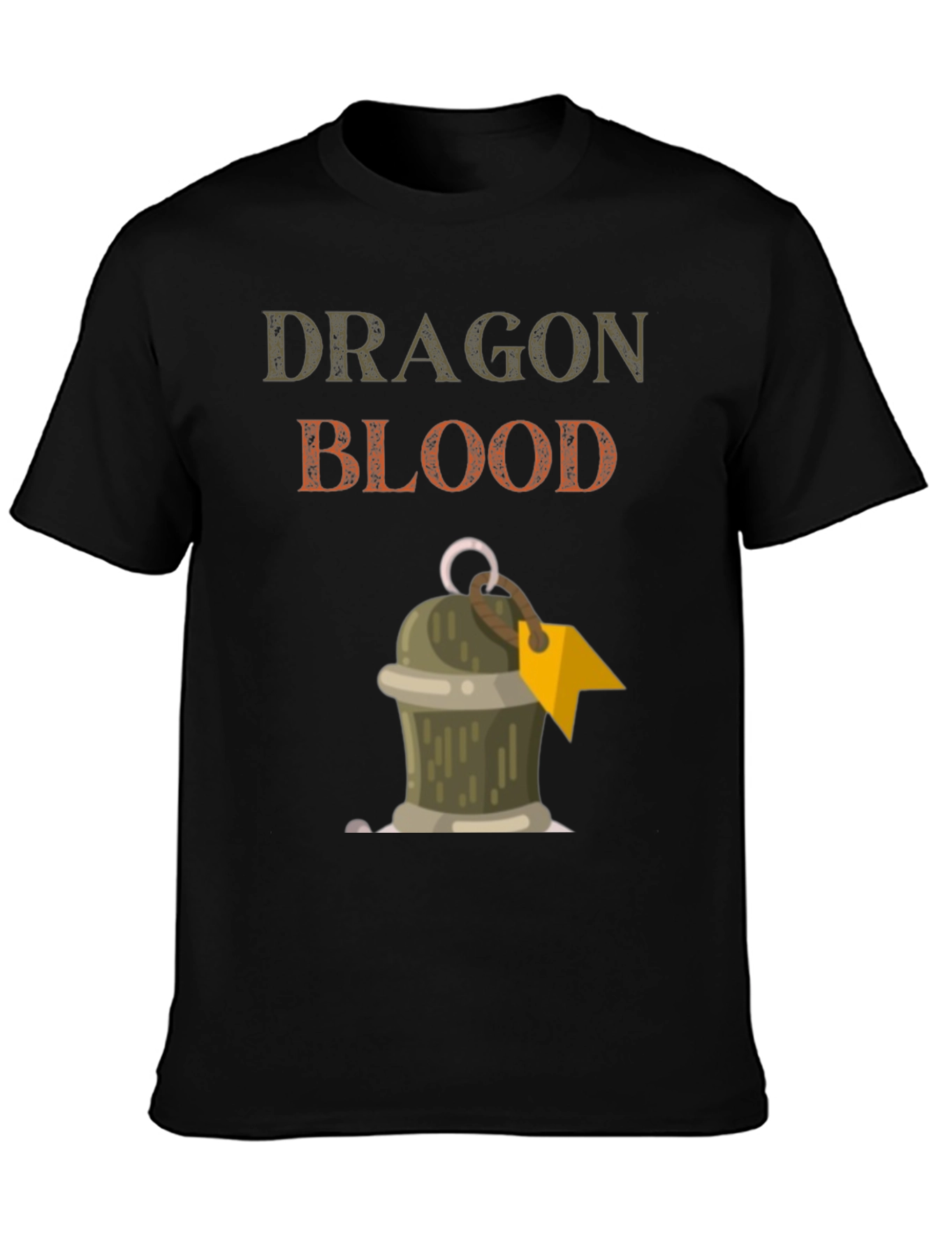 Black Dragon Blood Graphic T-Shirt view 3