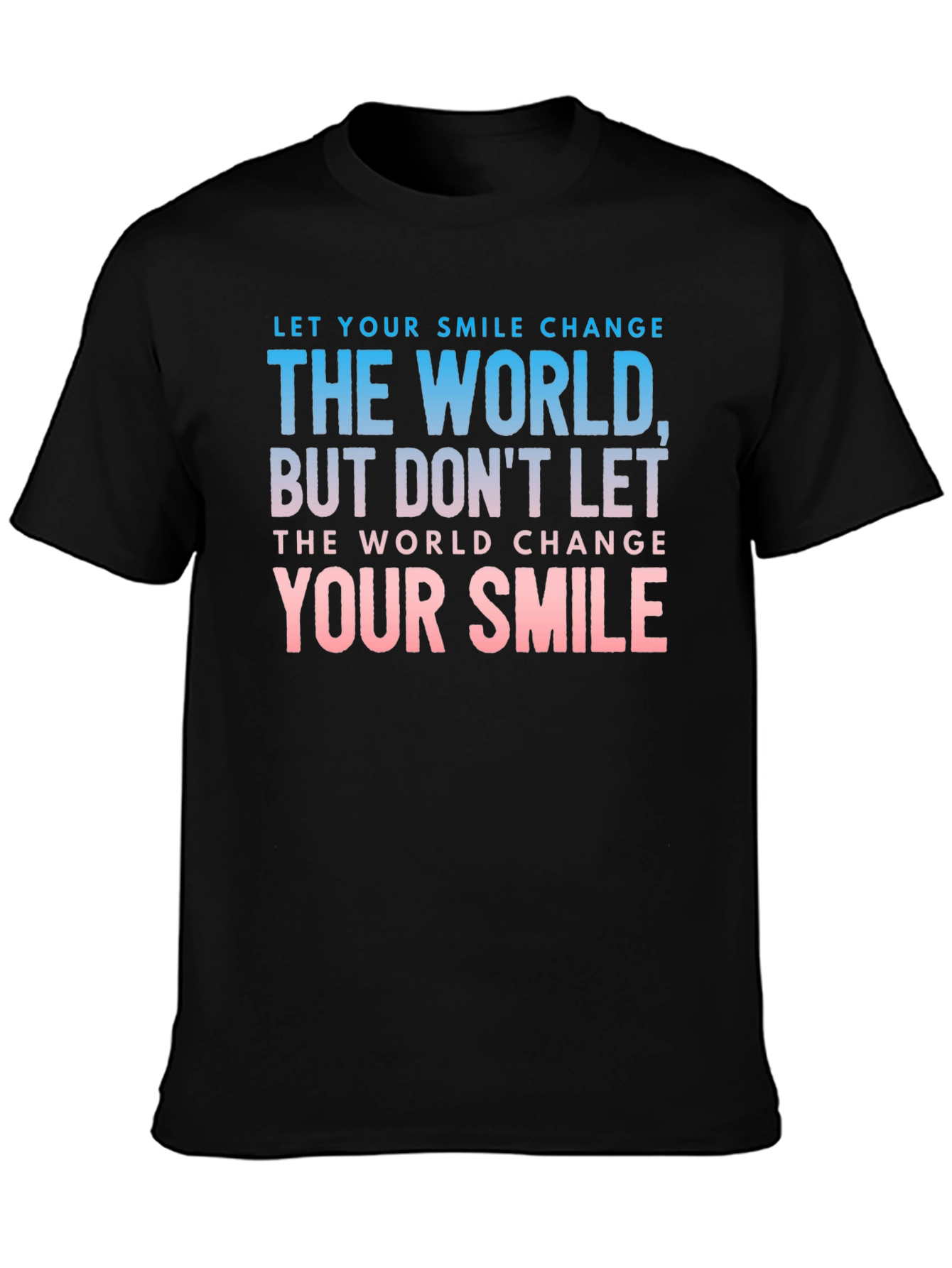 Black Smile Change The World Graphic T-Shirt view 3