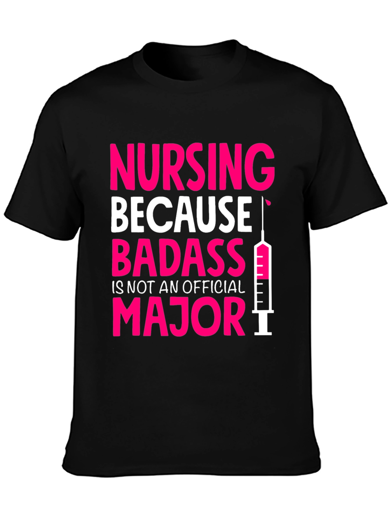 Black Nursing Badass Graphic Tee view 3