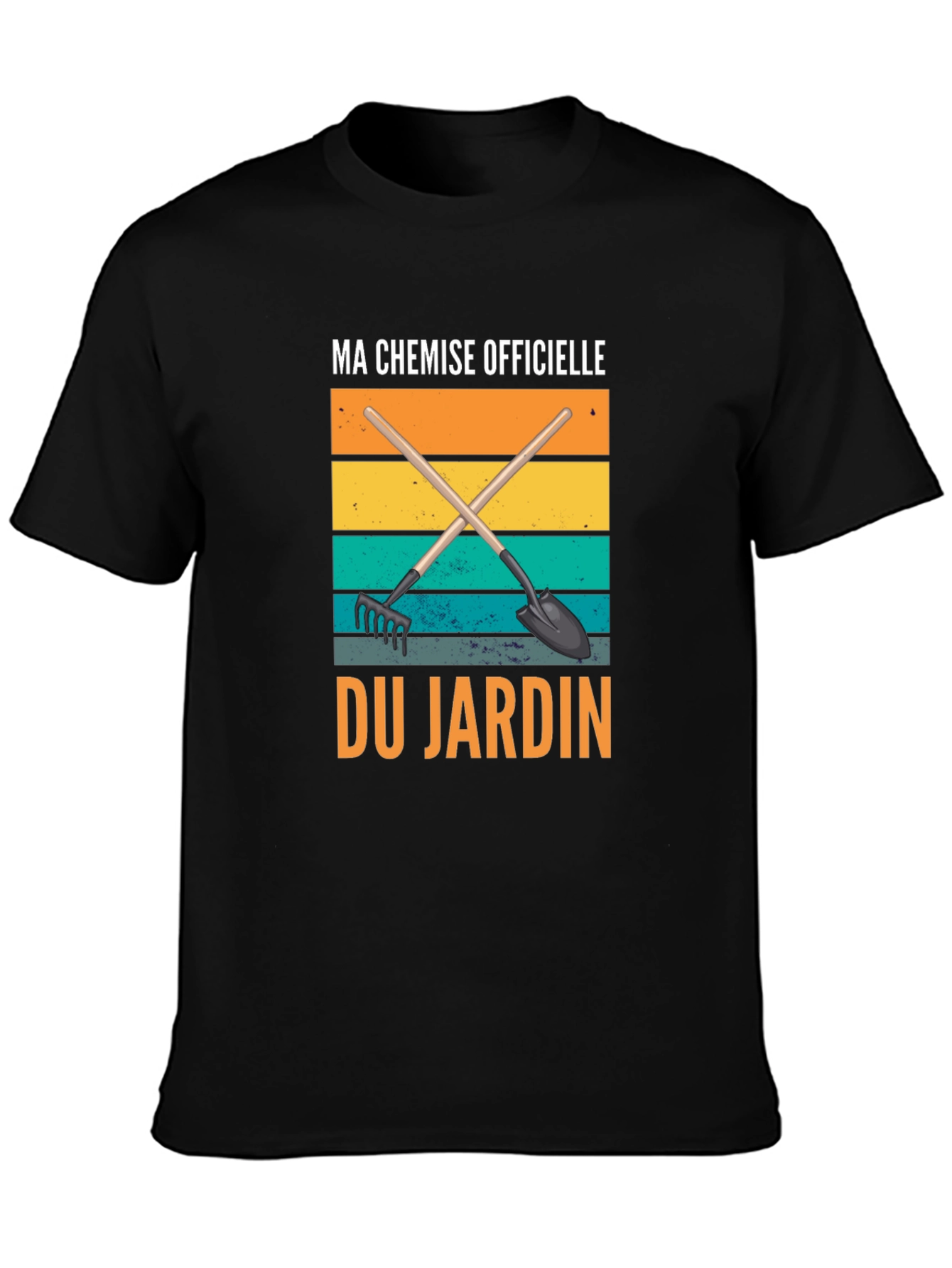 Black Ma Chemise Officielle du Jardin T-Shirt view 3