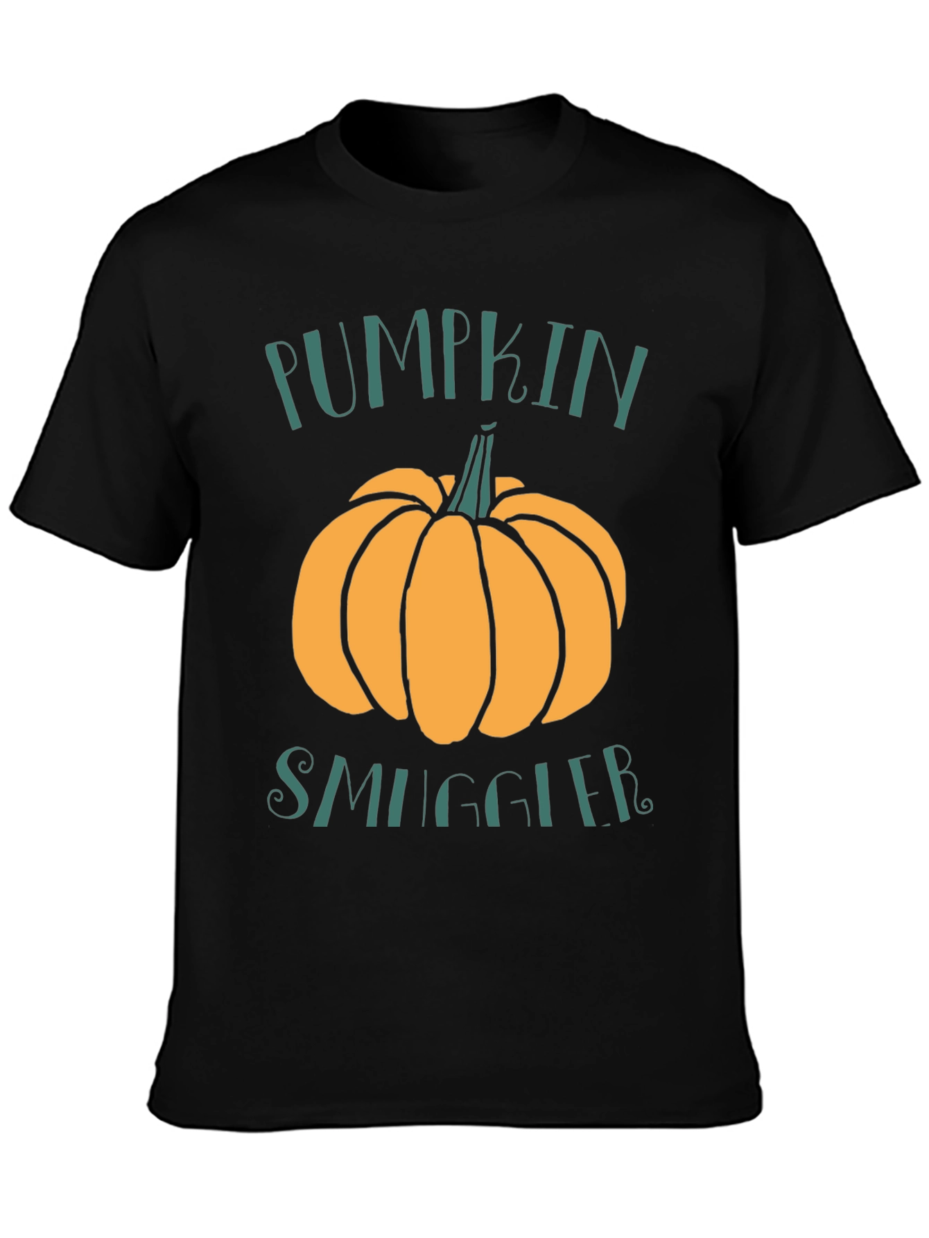 Black Pumpkin Smuggler T-Shirt - Fall Apparel view 3