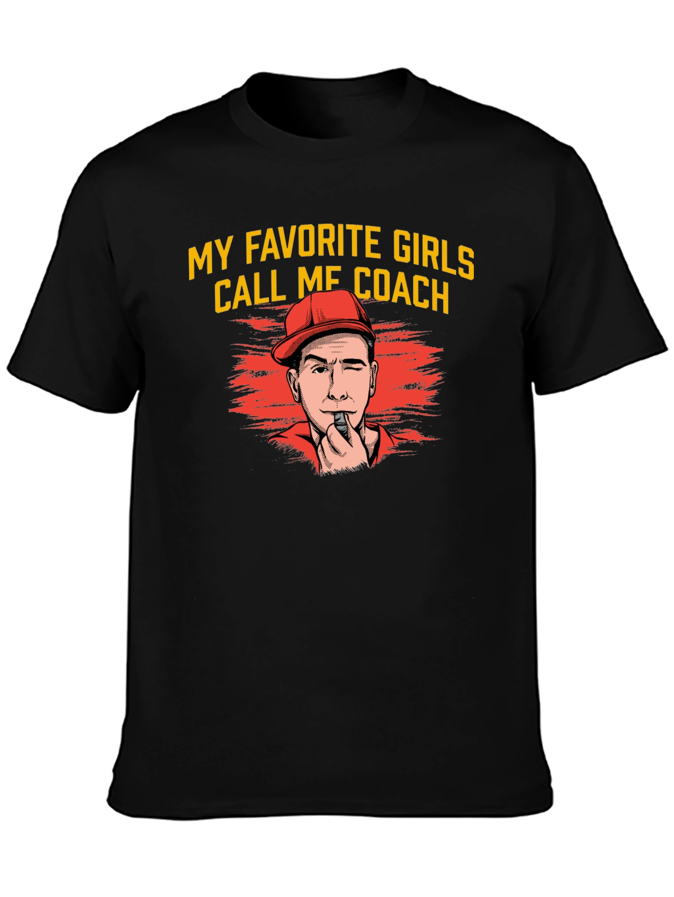 Black My Favorite Girls Call Me Coach T-Shirt view 3